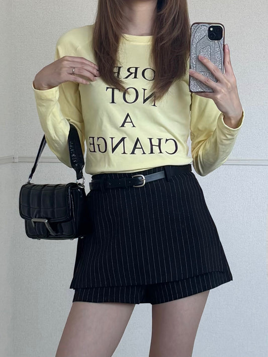 ストライプミニスカートパンツ DPB88268