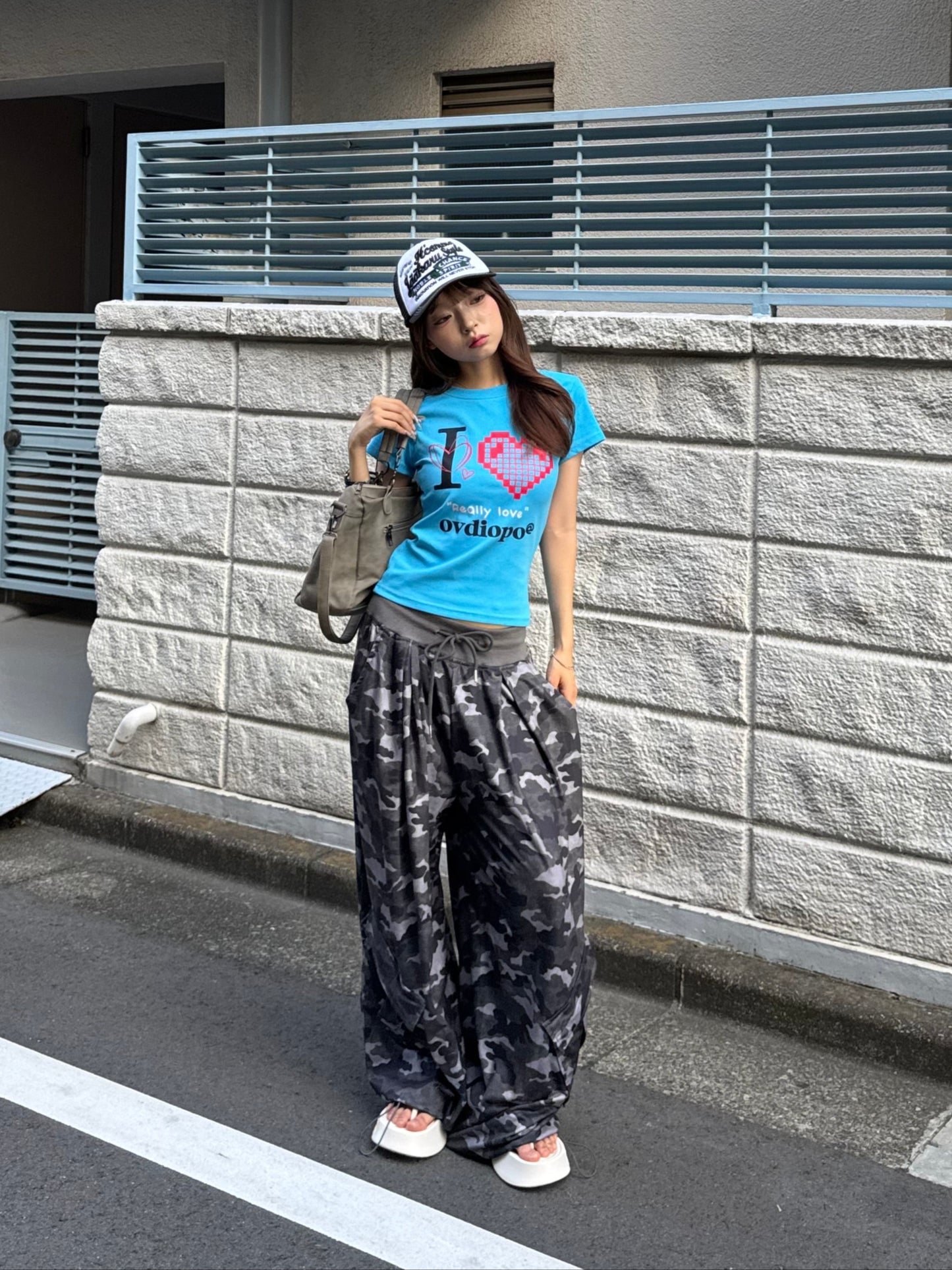 ピクセルアイラブTシャツ DPB86086