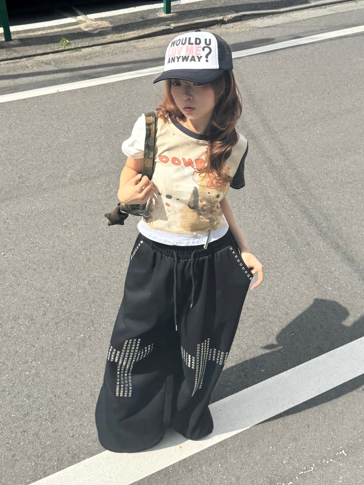 クロススタッズスウェットパンツ DPB86244