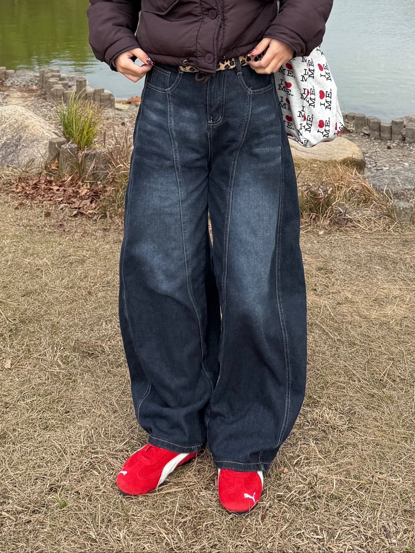 ロゴルーズワイドデニムパンツ DPC01032