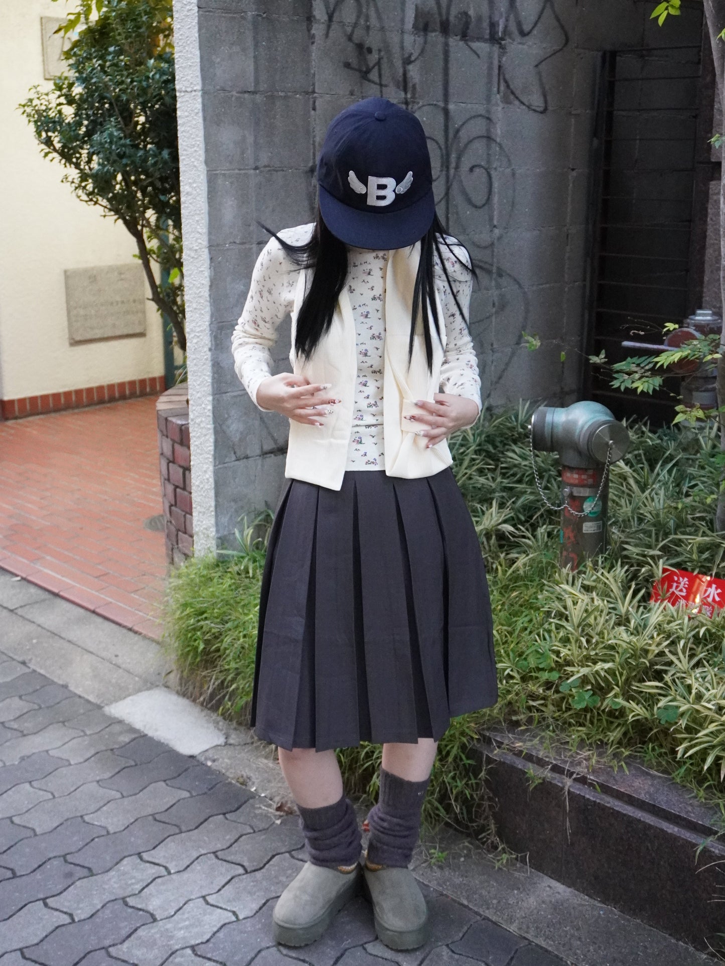 ミディアムプリーツスカート DPB85373