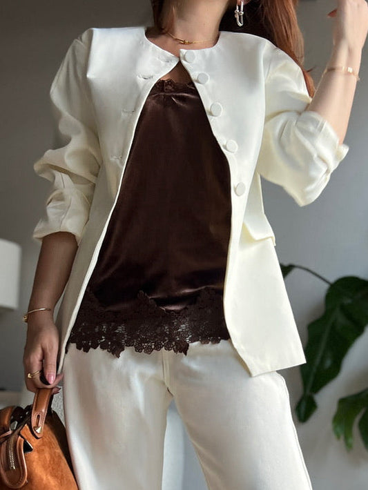 ノーカラージャケット DPB56376