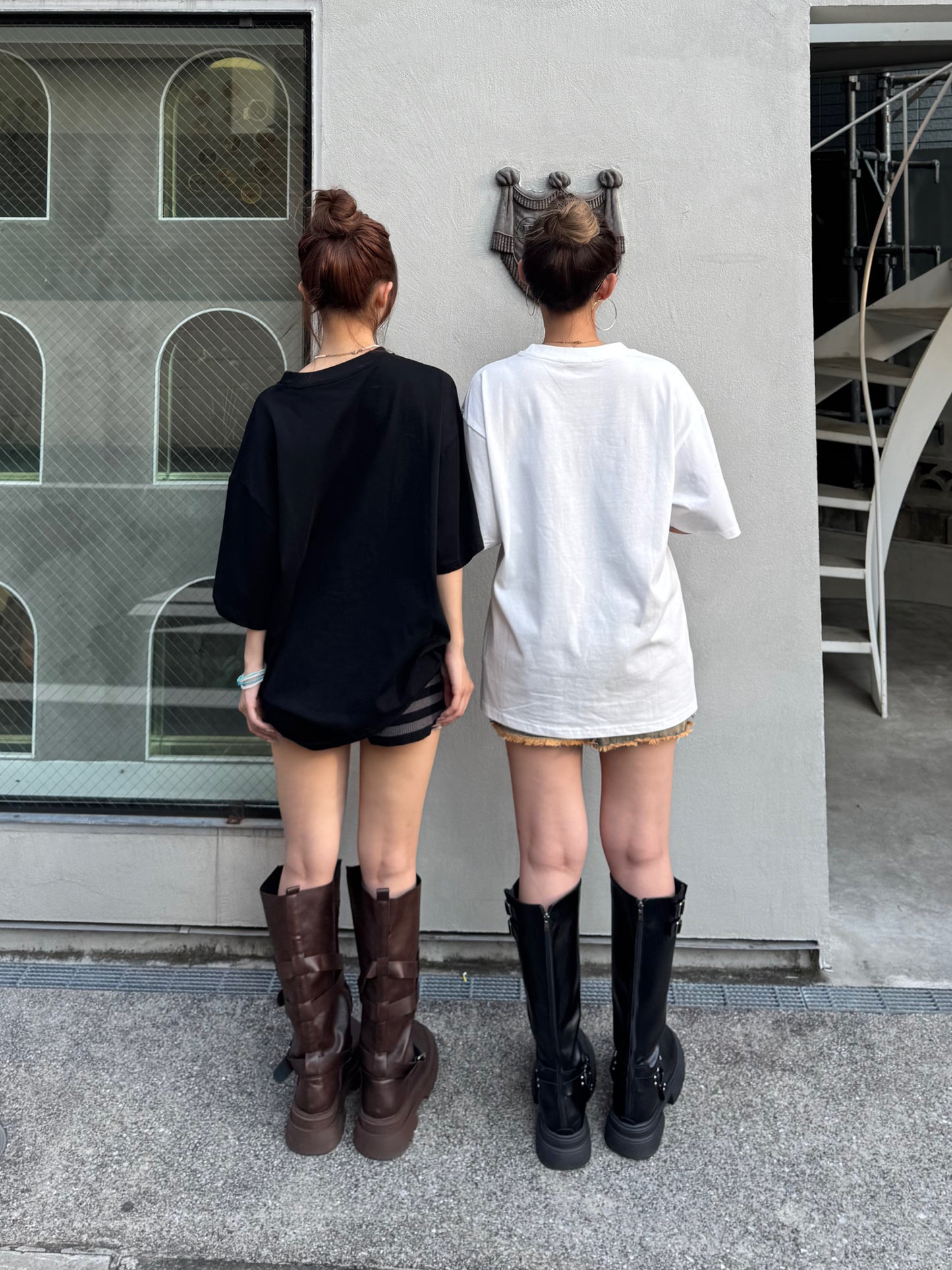 【即納】クロスストーンオーバーサイズTシャツ DPB73666S