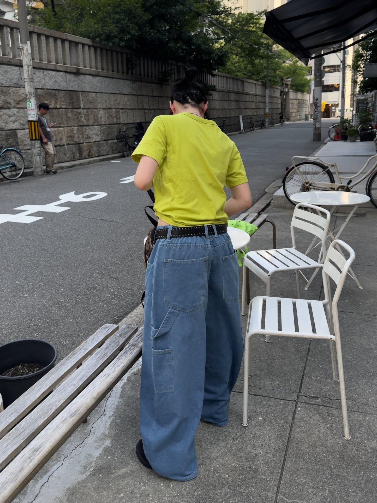 カジュアルダブルニーデニムパンツ DPB85570