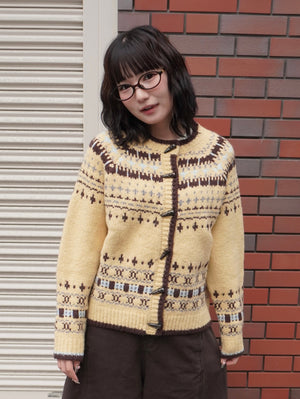 ノルディックトグルボタンニット DPB85420