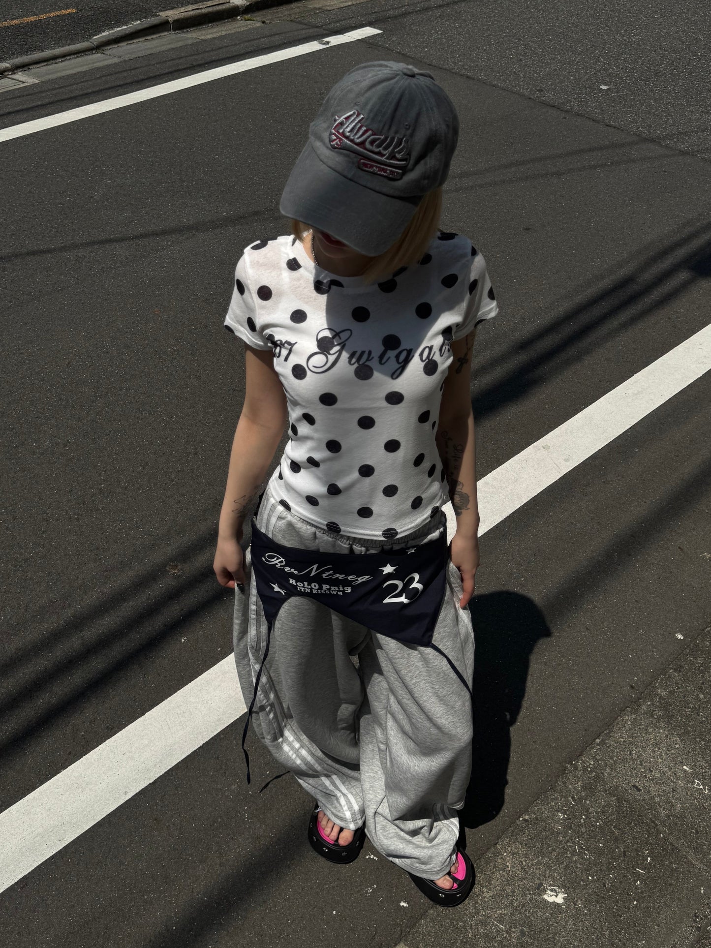 ウエストレイヤードスウェットパンツ DPB86273
