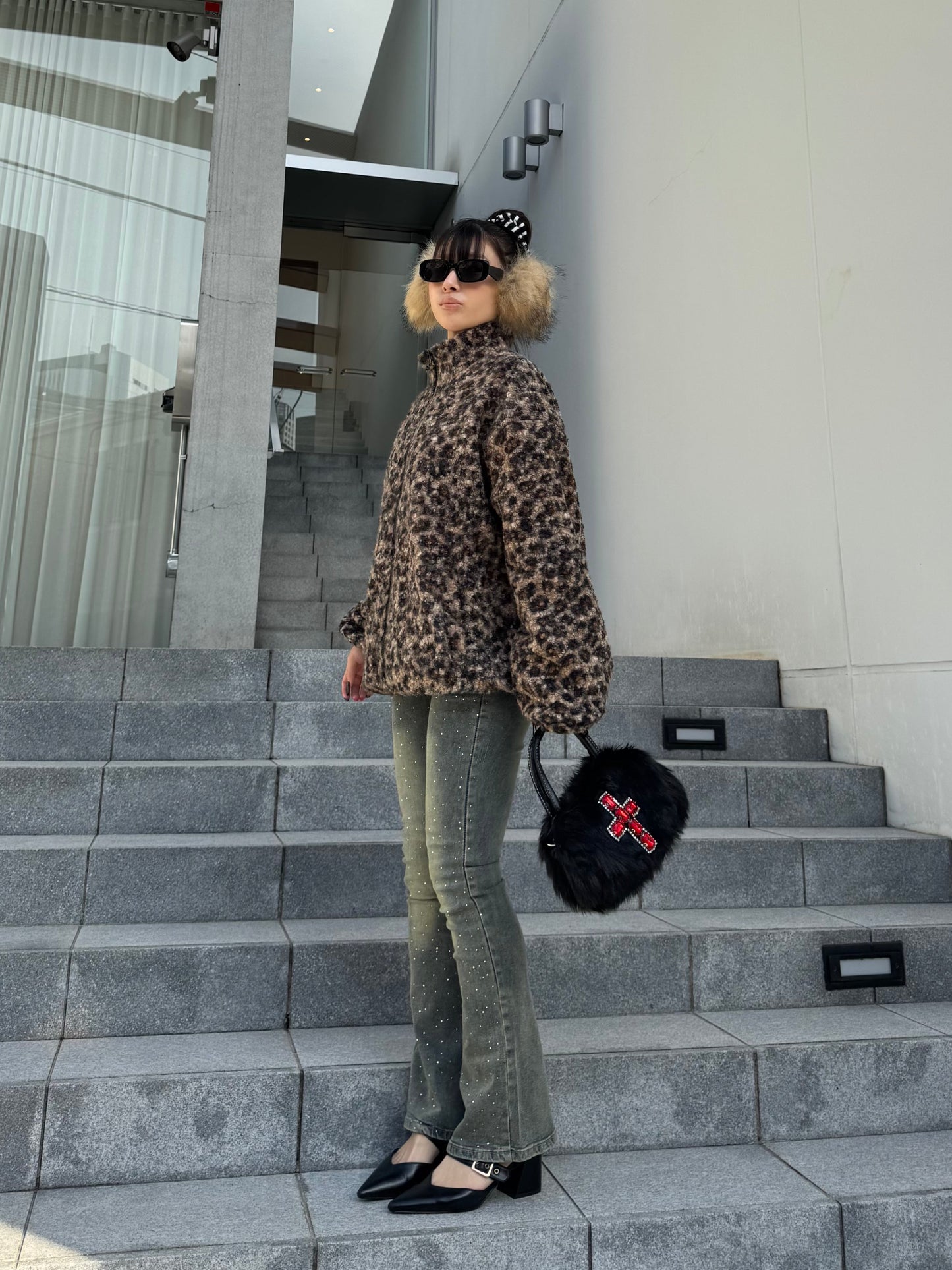 ラメフレアデニムパンツ DPB86159