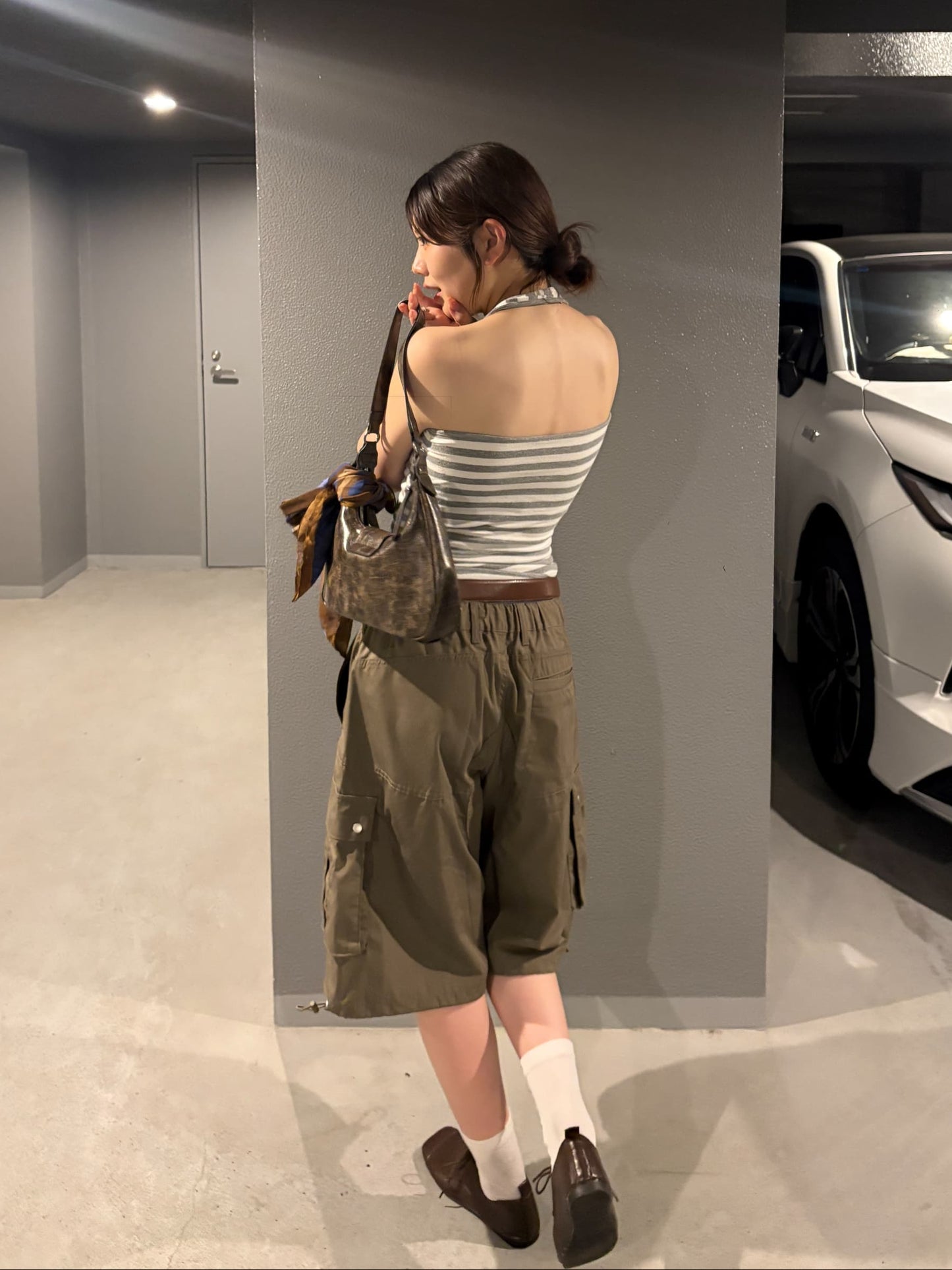 シアーTホルターネックキャミセット DPC08036