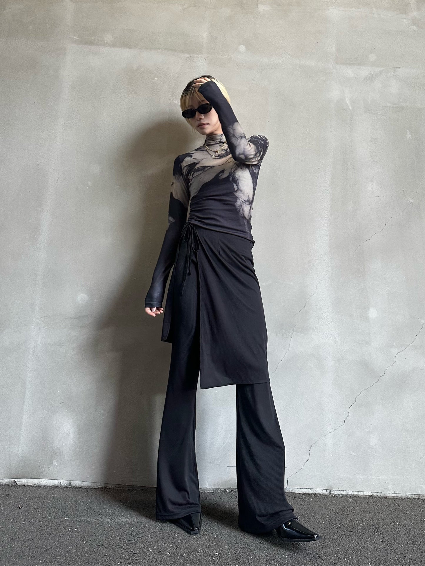 ブーツカットスカートパンツ DPB26660