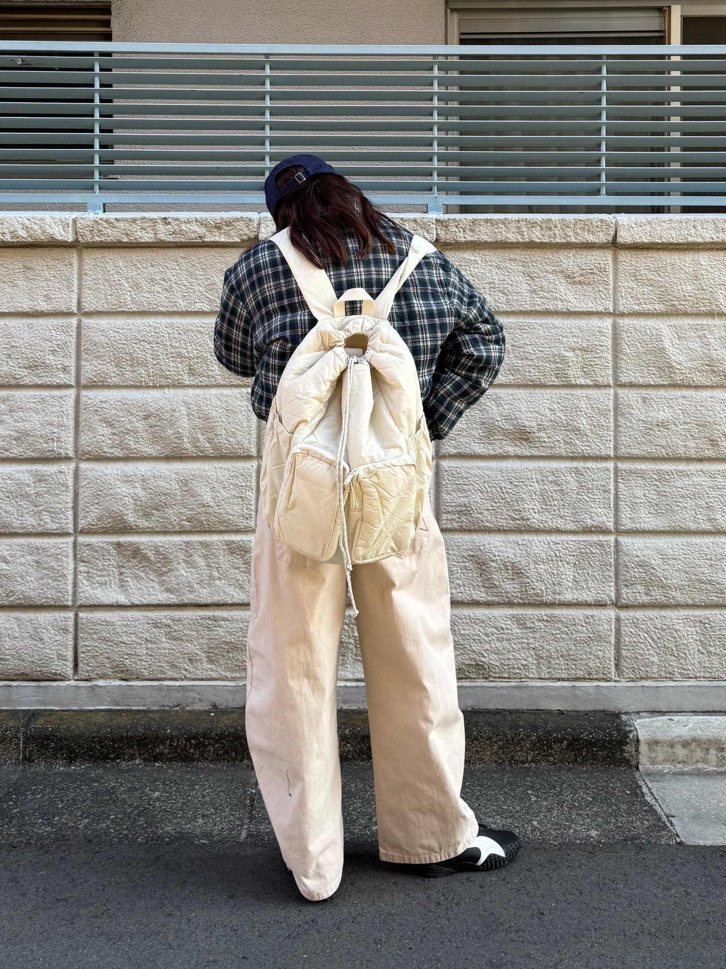 リバーシブルチェック中綿ジャケット DPB91075