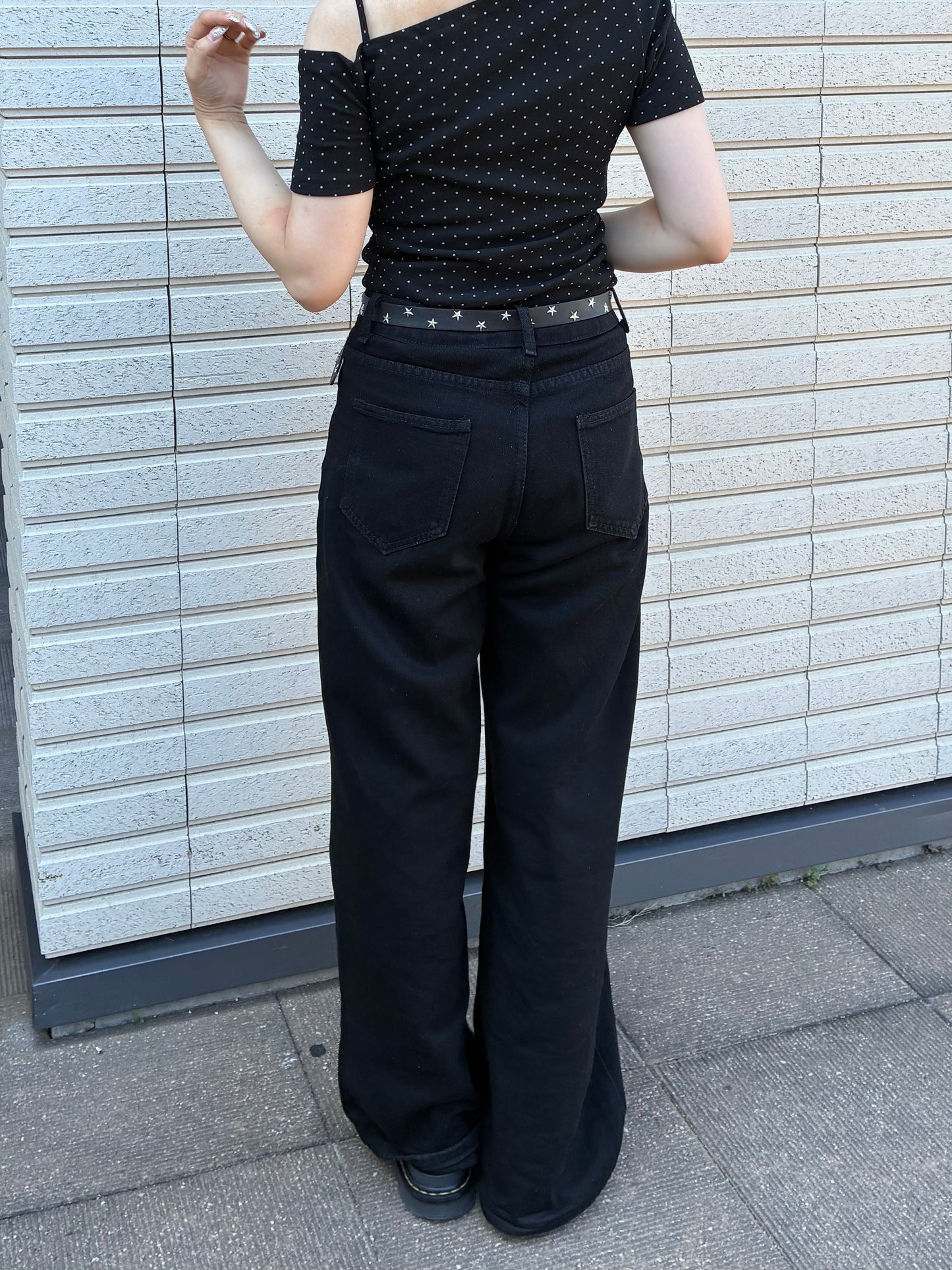 ストレートブラックパンツ DPA61504
