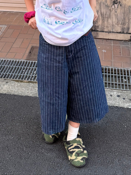 ストライプハーフデニムパンツ DPB85277