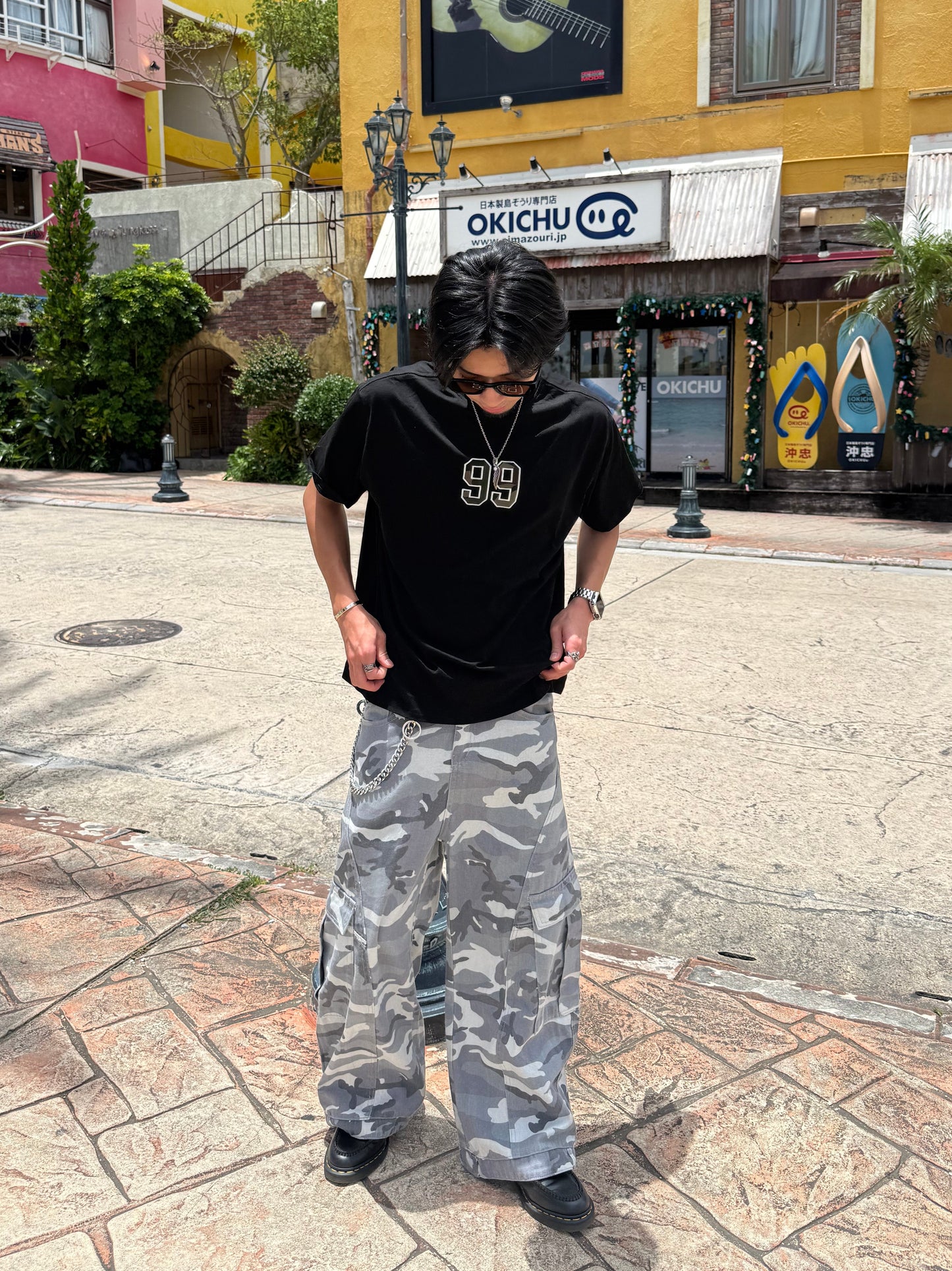 【即納】99カモフラロゴTシャツ DPB73675S