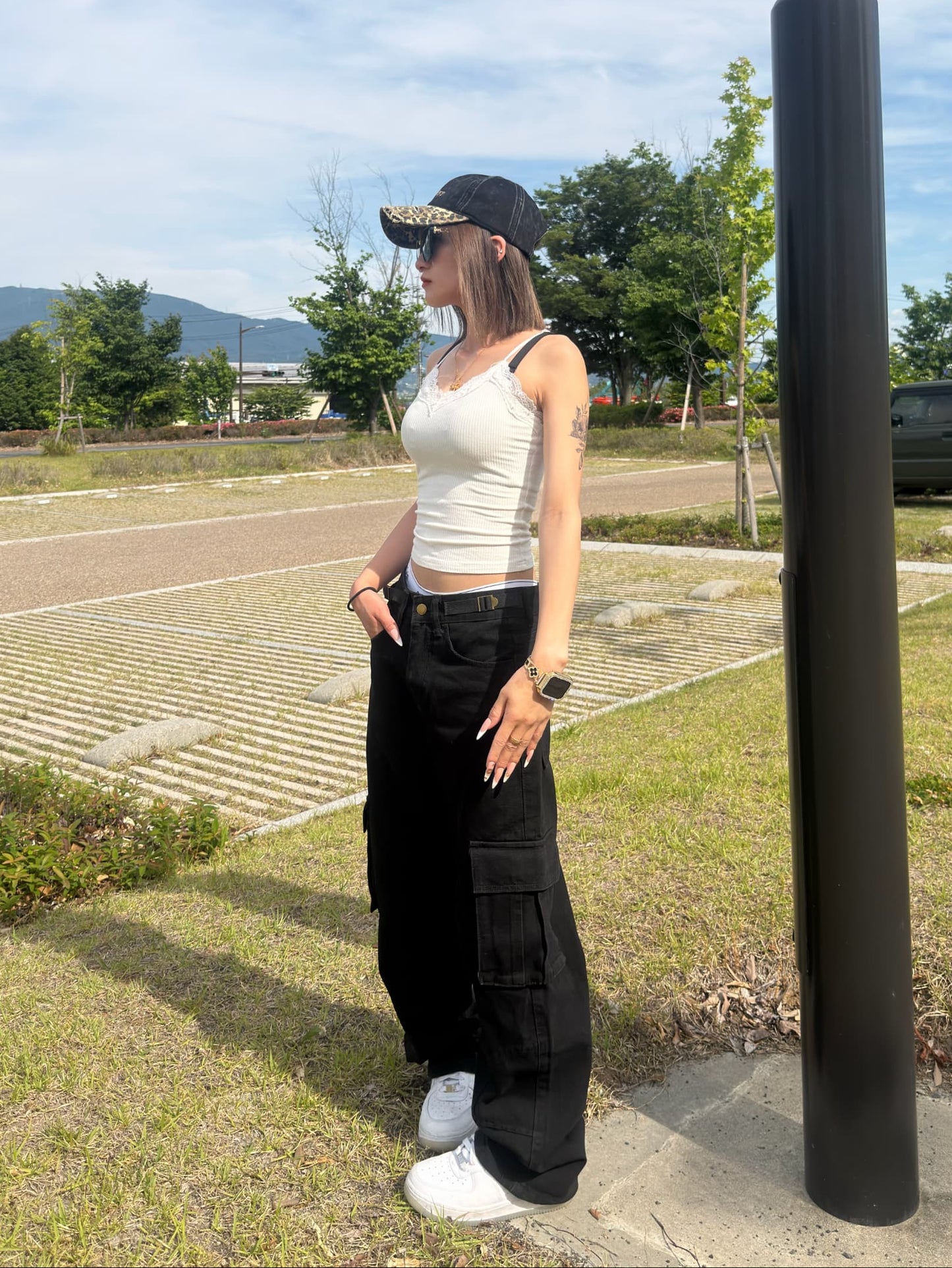ブラックデニムパンツ DPB42493