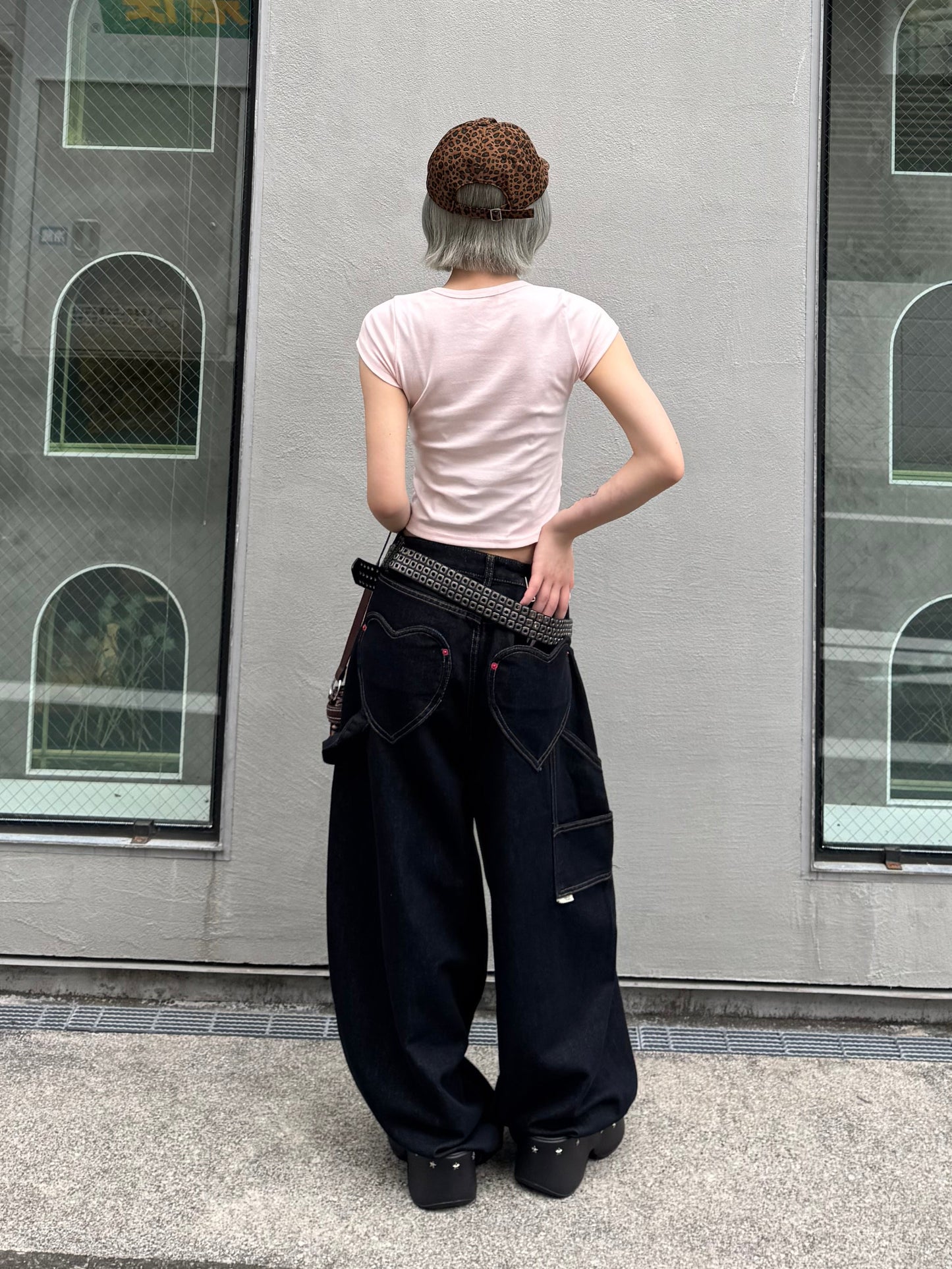 【即納】ハートポケットデニムパンツ DPB91173S