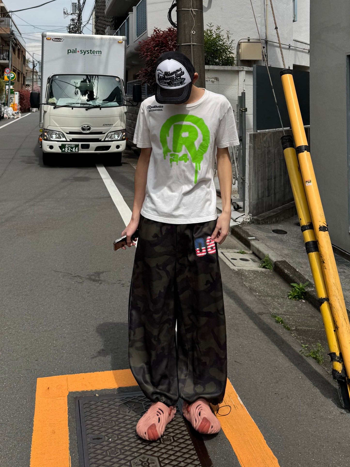 カモフラワイドスウェットパンツ DPC05008