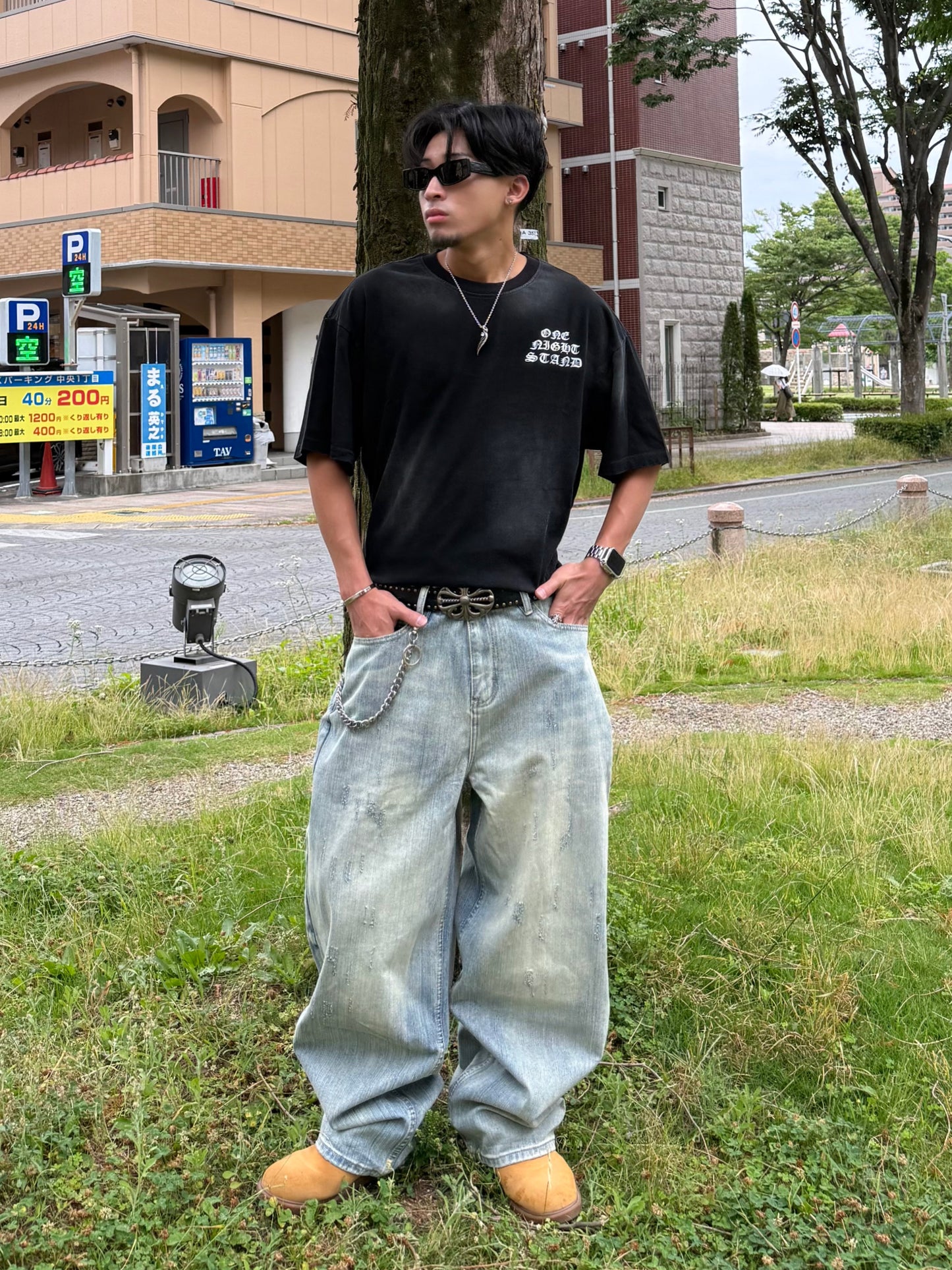 【即納】ウォッシュバルーンデニムパンツ DPB90219S