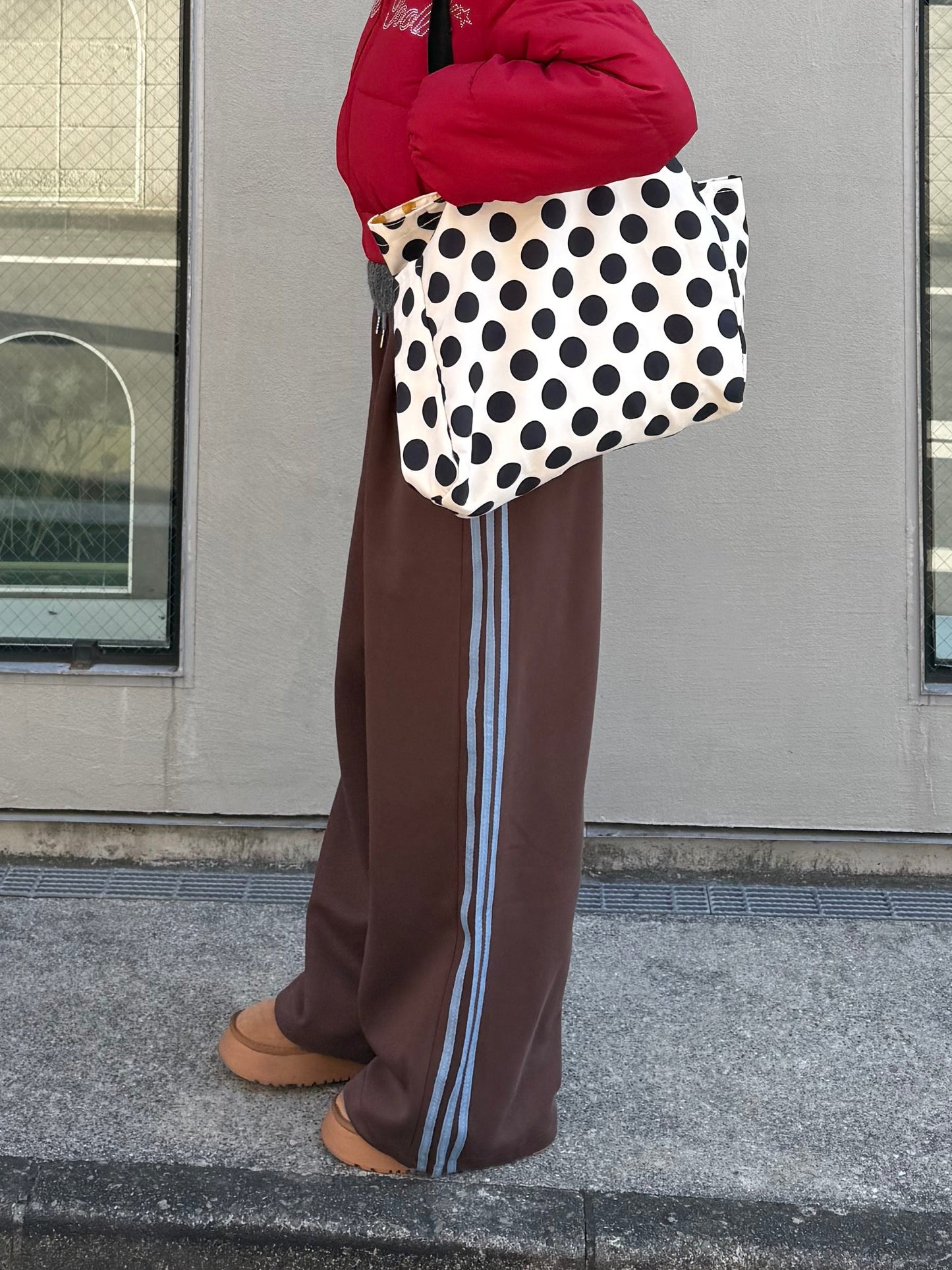 サイドラインバイカラーパンツ DPB91103