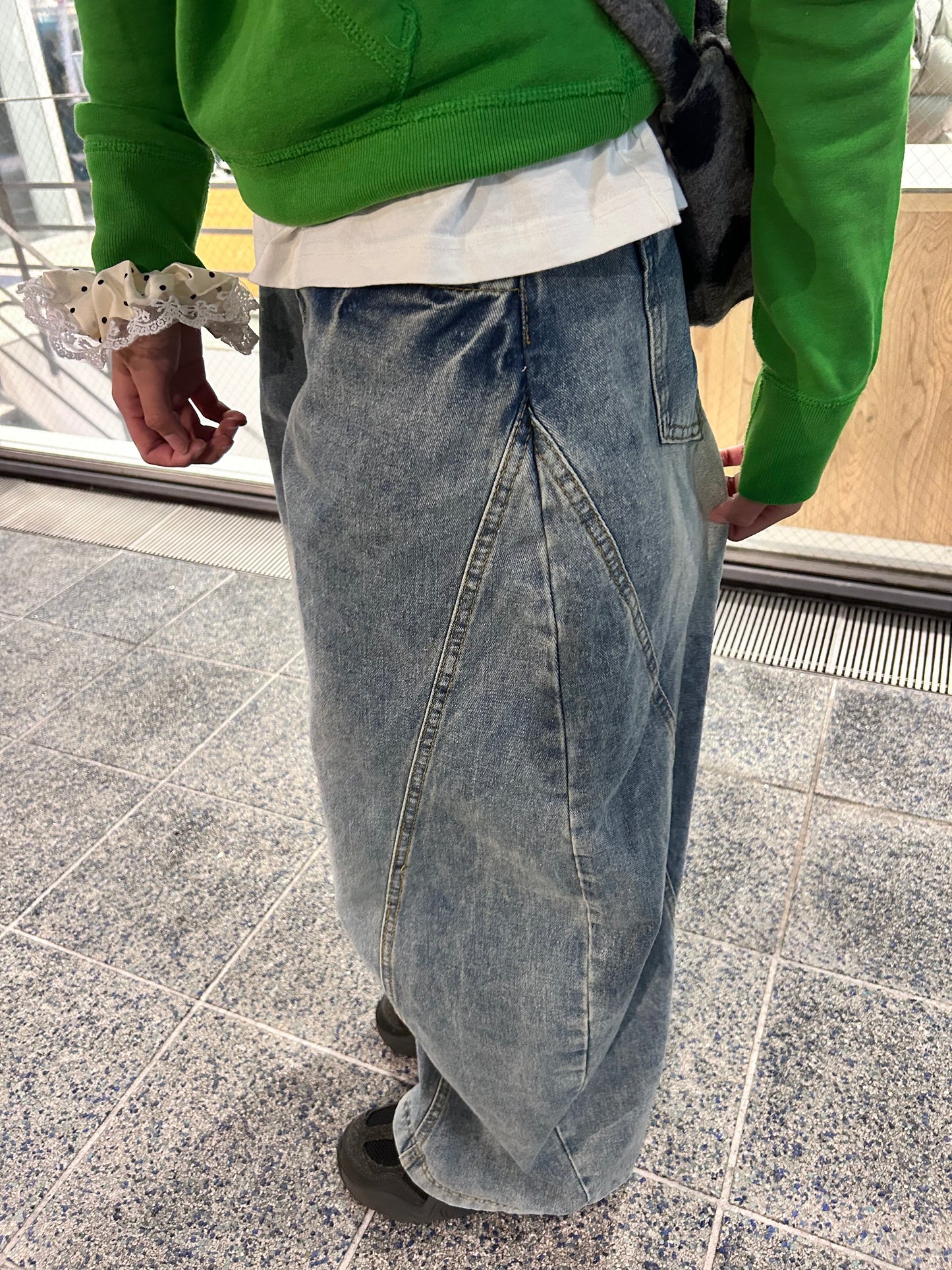 バルーンバキーデニムパンツ DPB92066