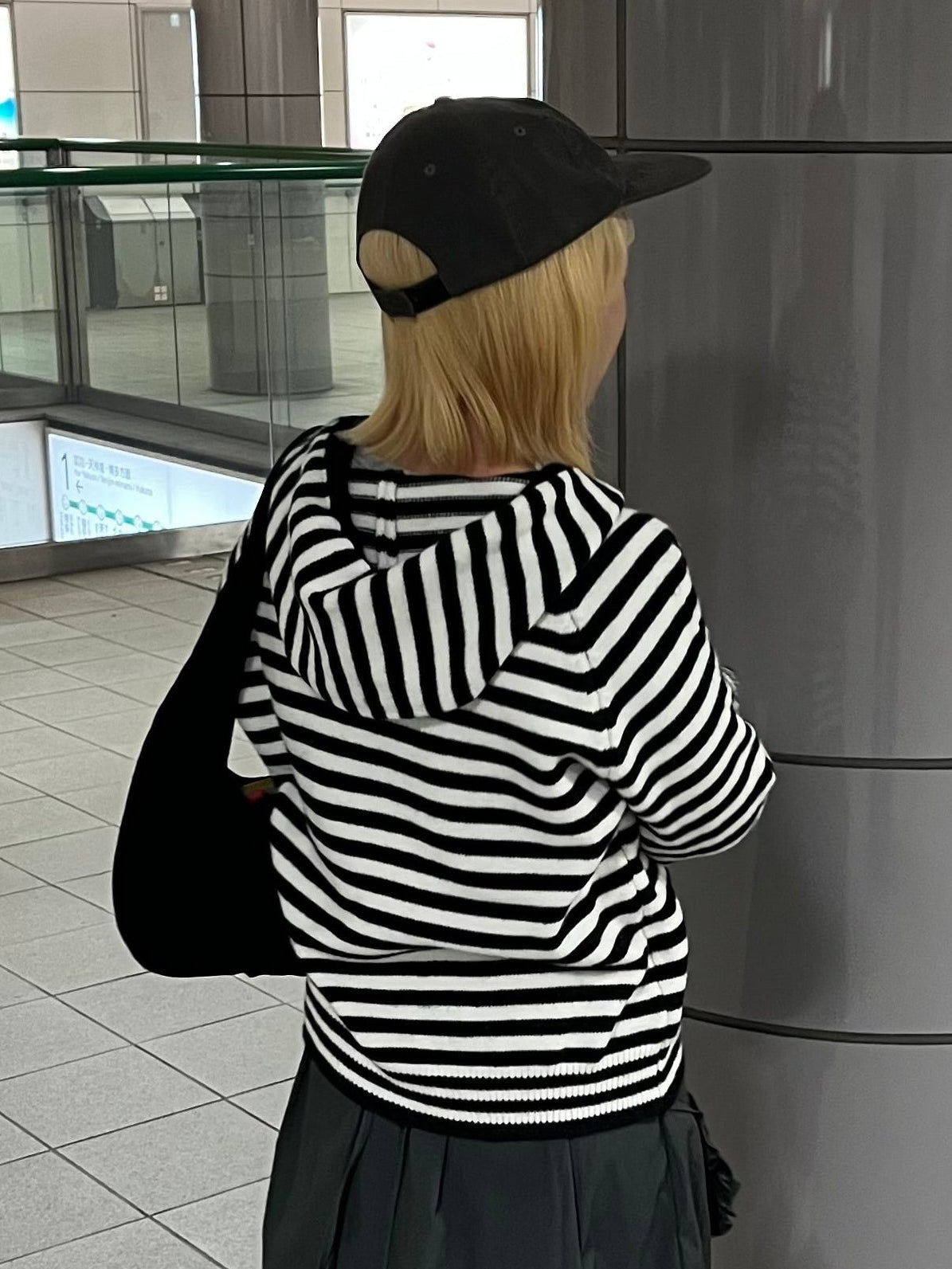 ボーダーニットジップパーカー DPB97030