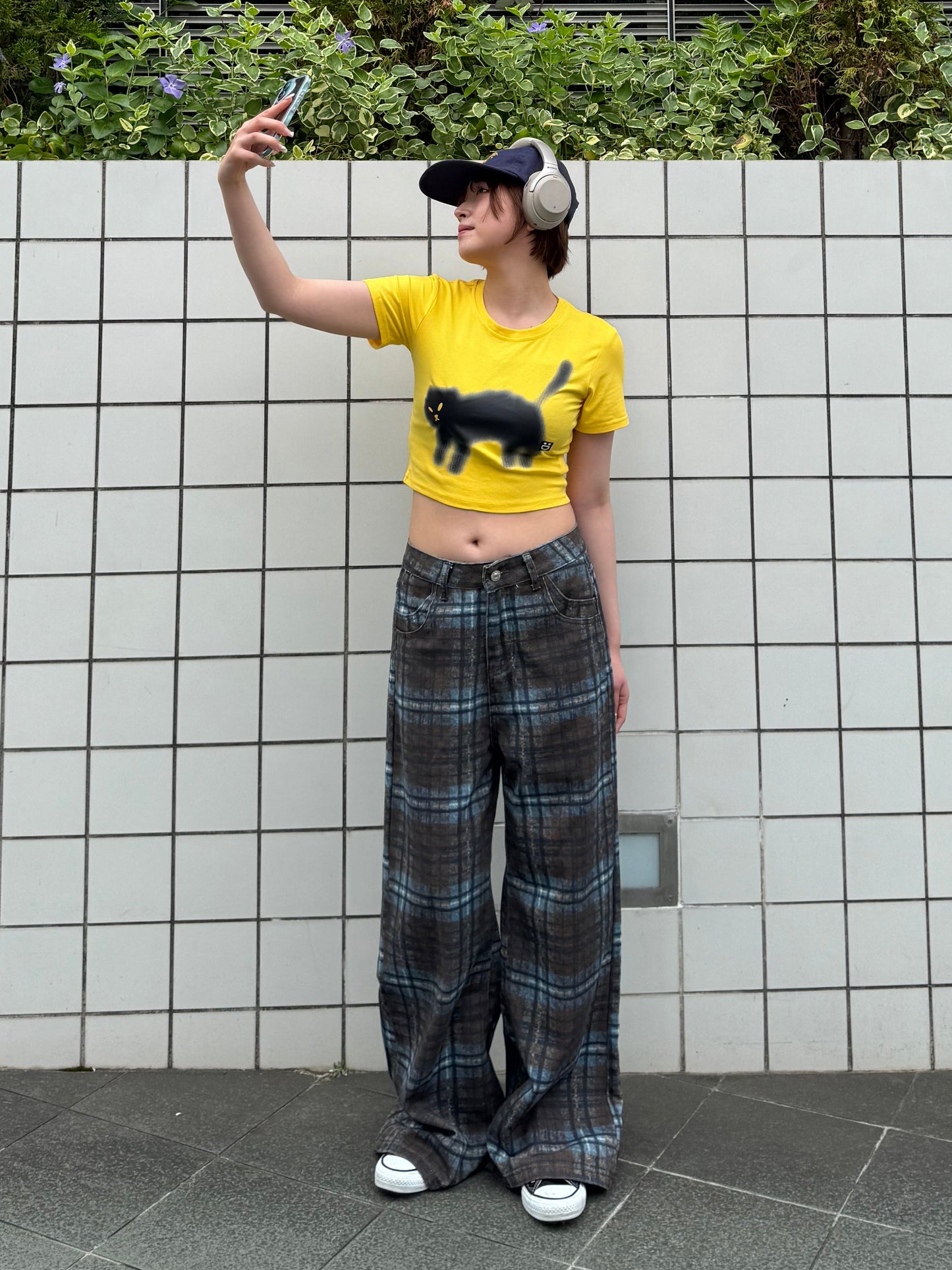 キャットプリントTシャツ DPB91117
