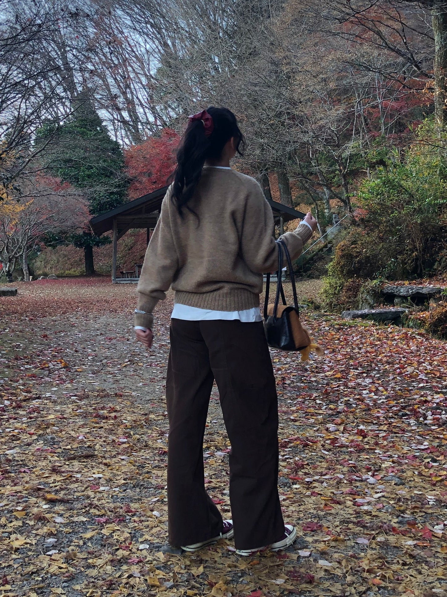 ステッチデザインブラウンパンツ DPB95069