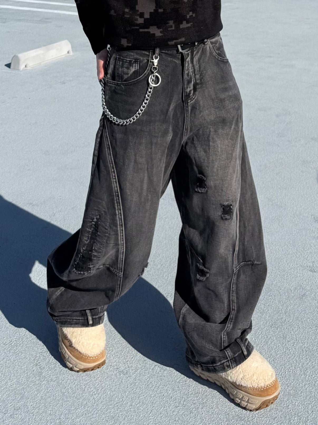 ダメージデザインデニムパンツ DPB90140