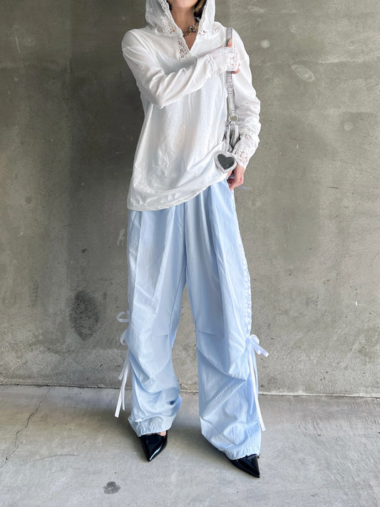 レースフーディロングスリーブTシャツ DPB79158