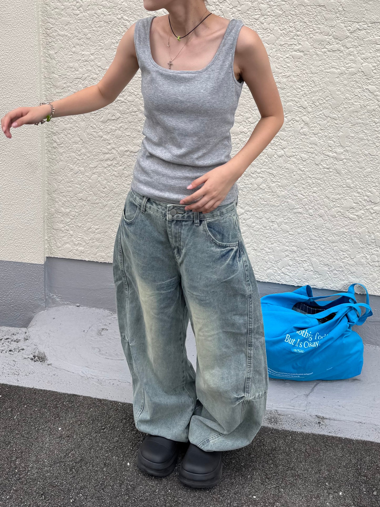ウォッシュバルーンデニムパンツ DPB85274