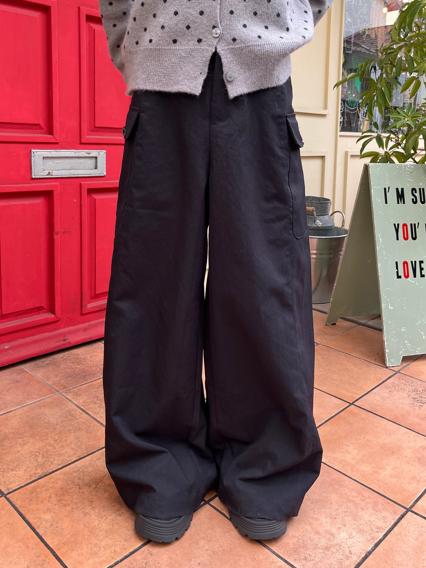 ワイドスラックスパンツ DPB94028