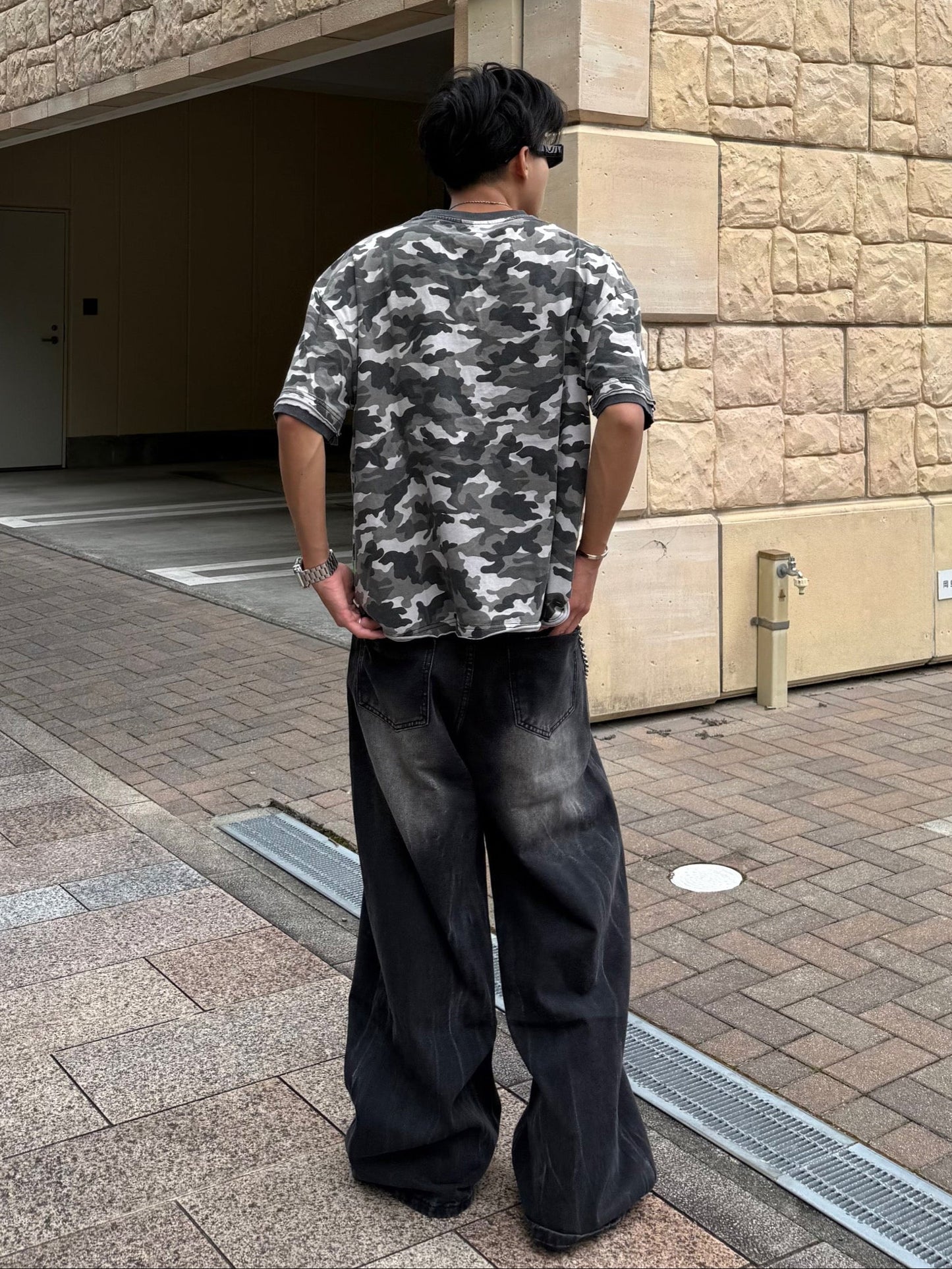 ウォッシュオーバーサイズデニムパンツ DPB90220