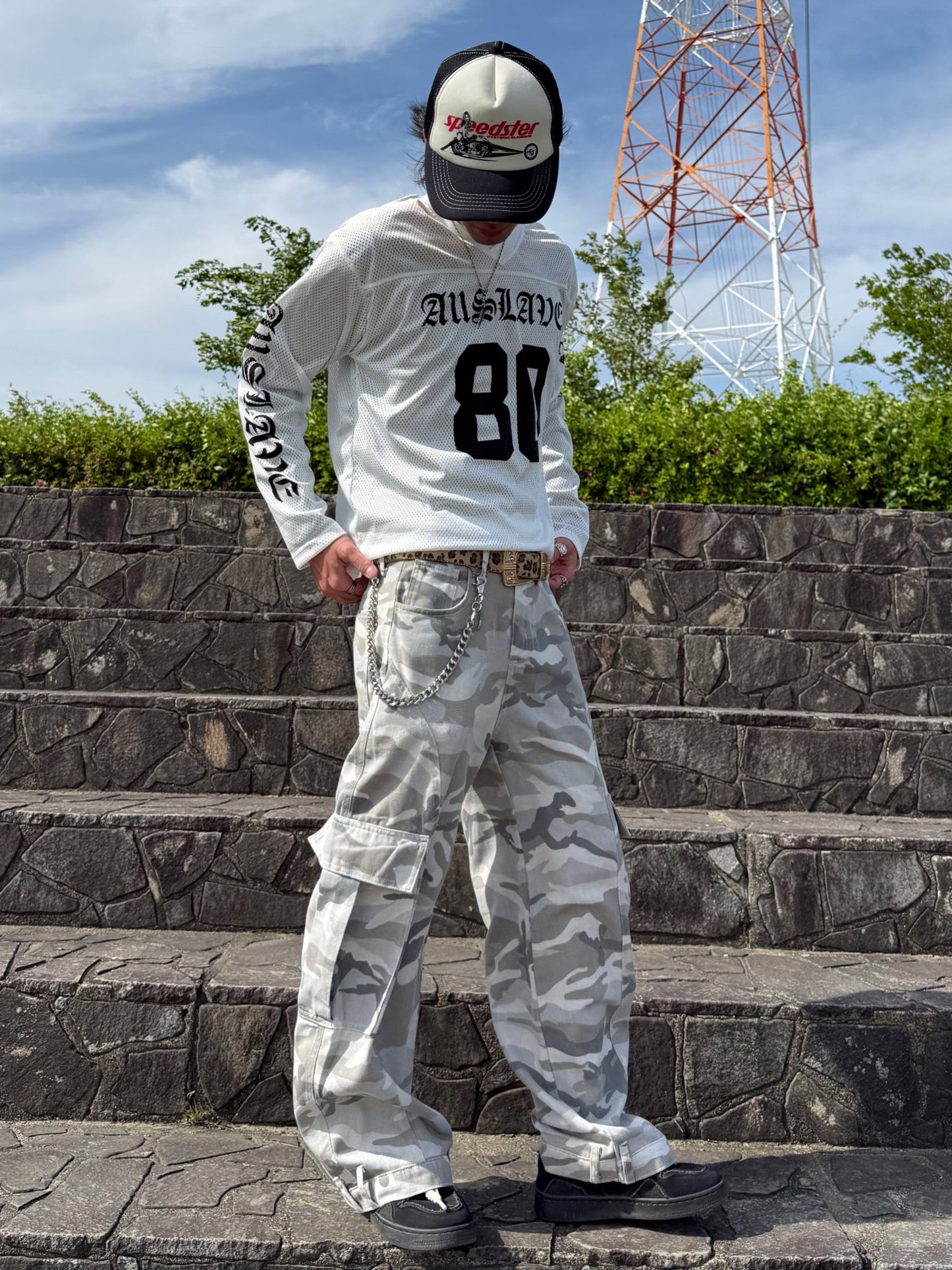 カモフラポケットデニムパンツ DPB90180