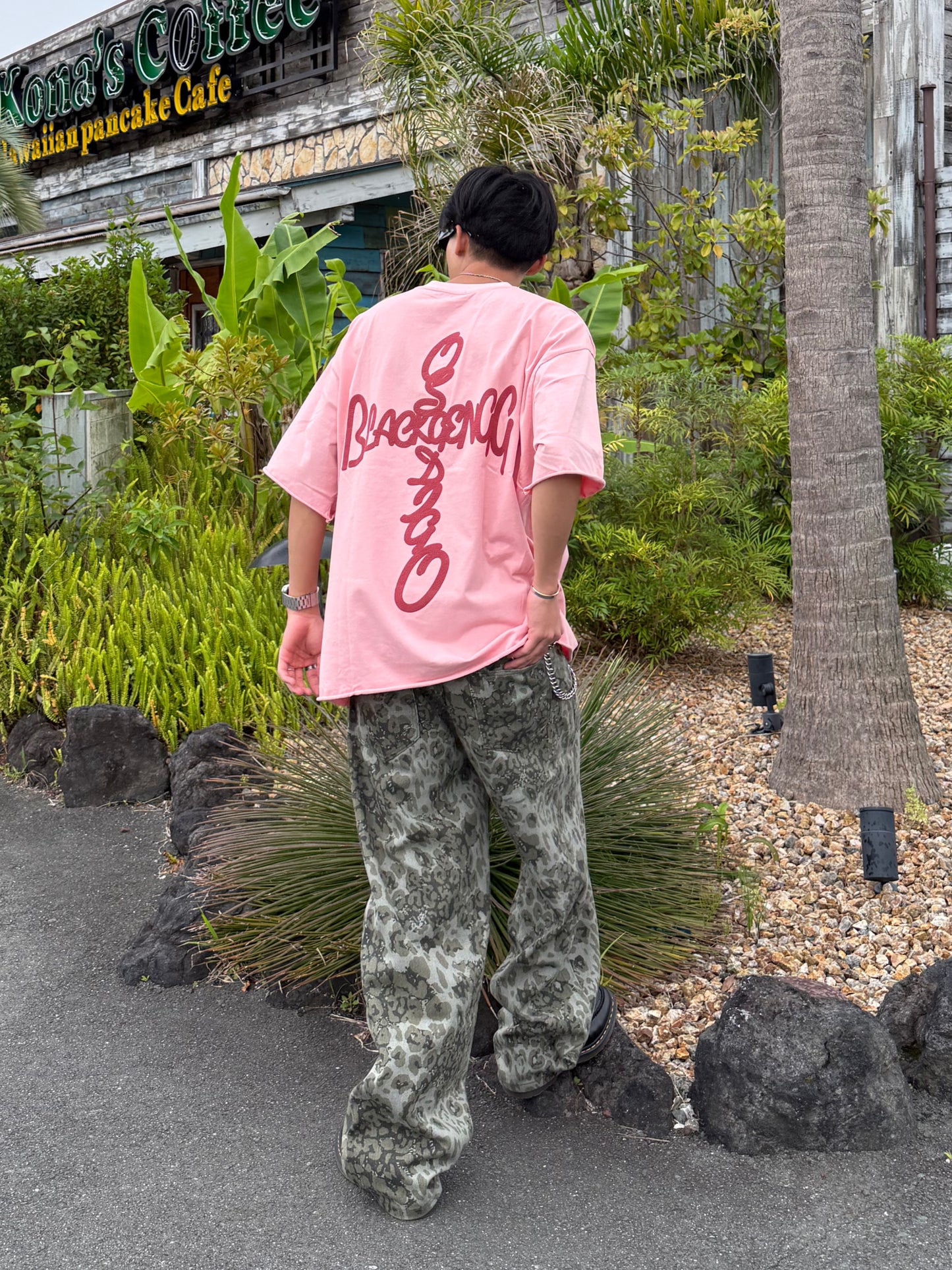 フォームプリントバックロゴTシャツ DPB90223