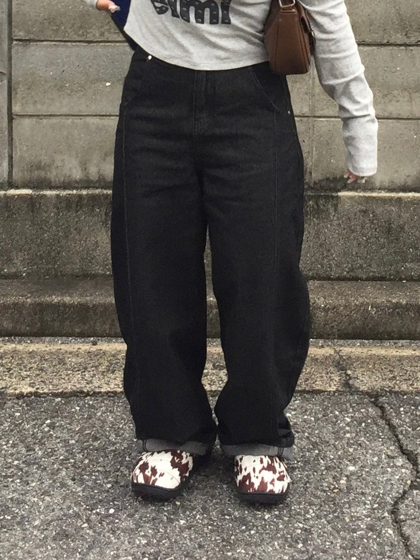 ワイドステッチデニムパンツ DPB97026