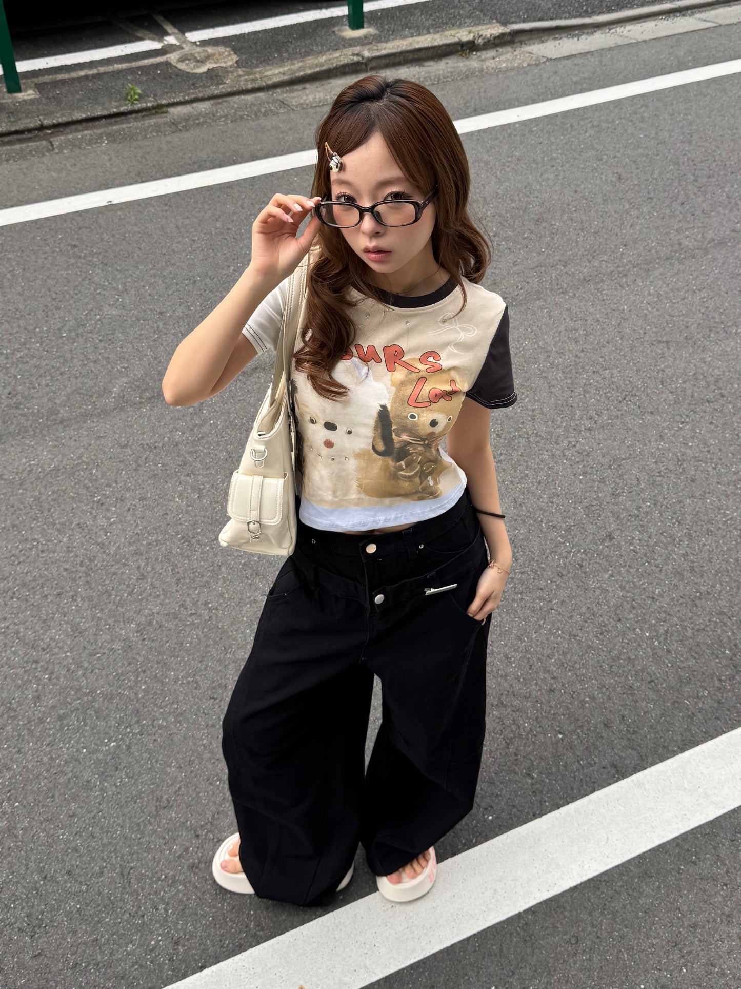 バックレタリングデニムパンツ DPB86257