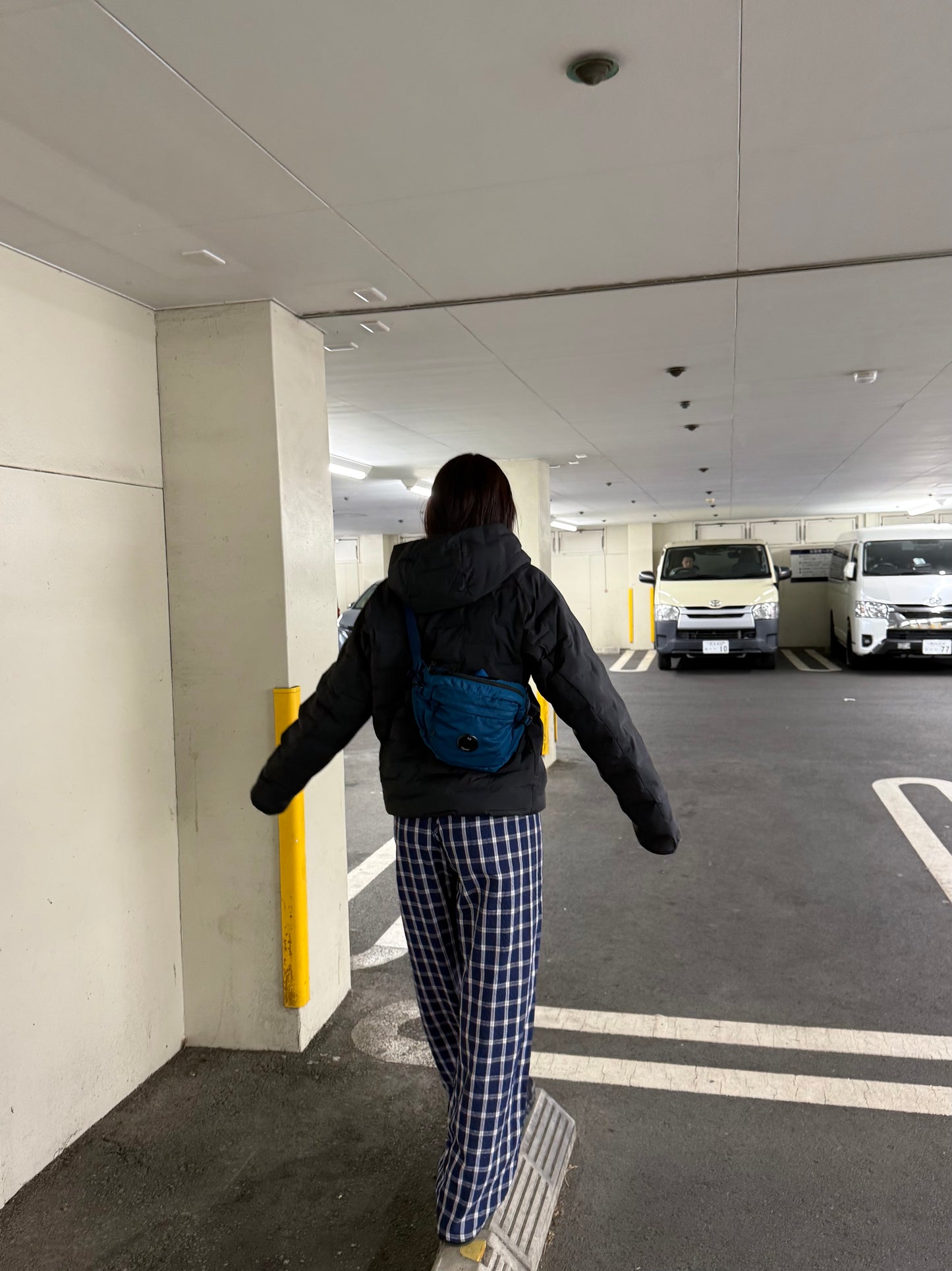 フロントボタンチェックパンツ DPB93090
