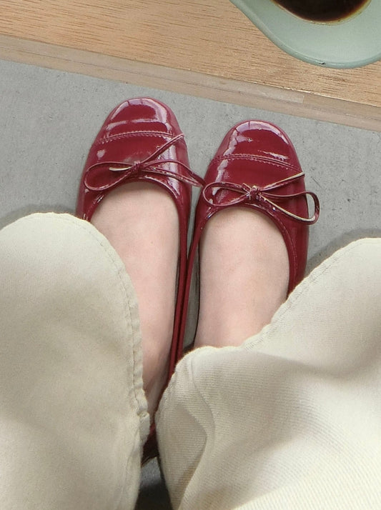 ワインレッドリボンシューズ DPB43228