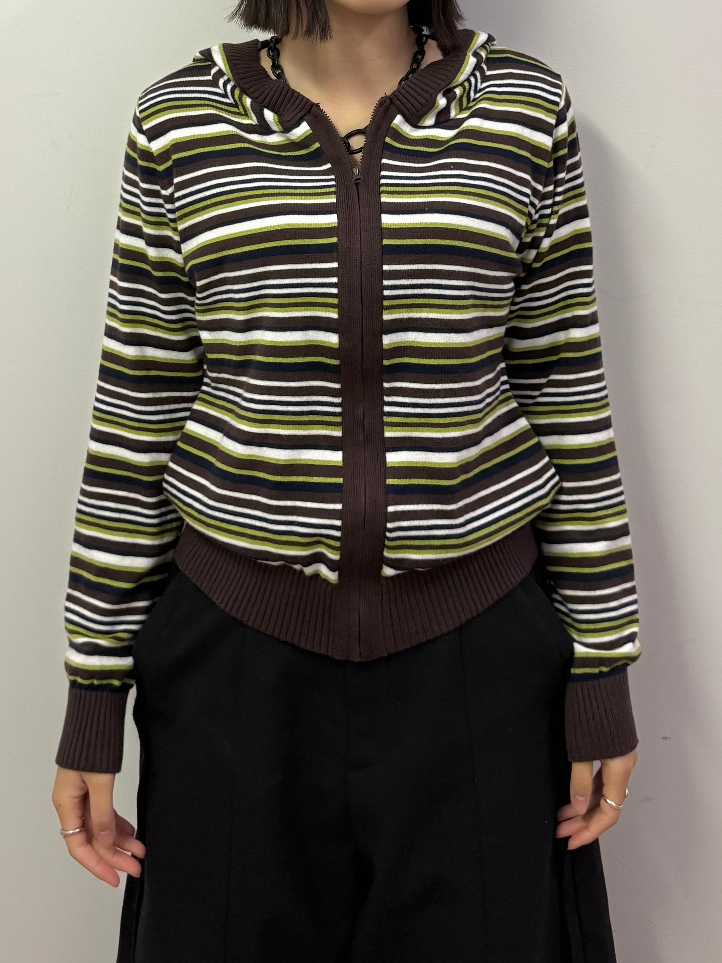 ストライプジップニット DPB93064