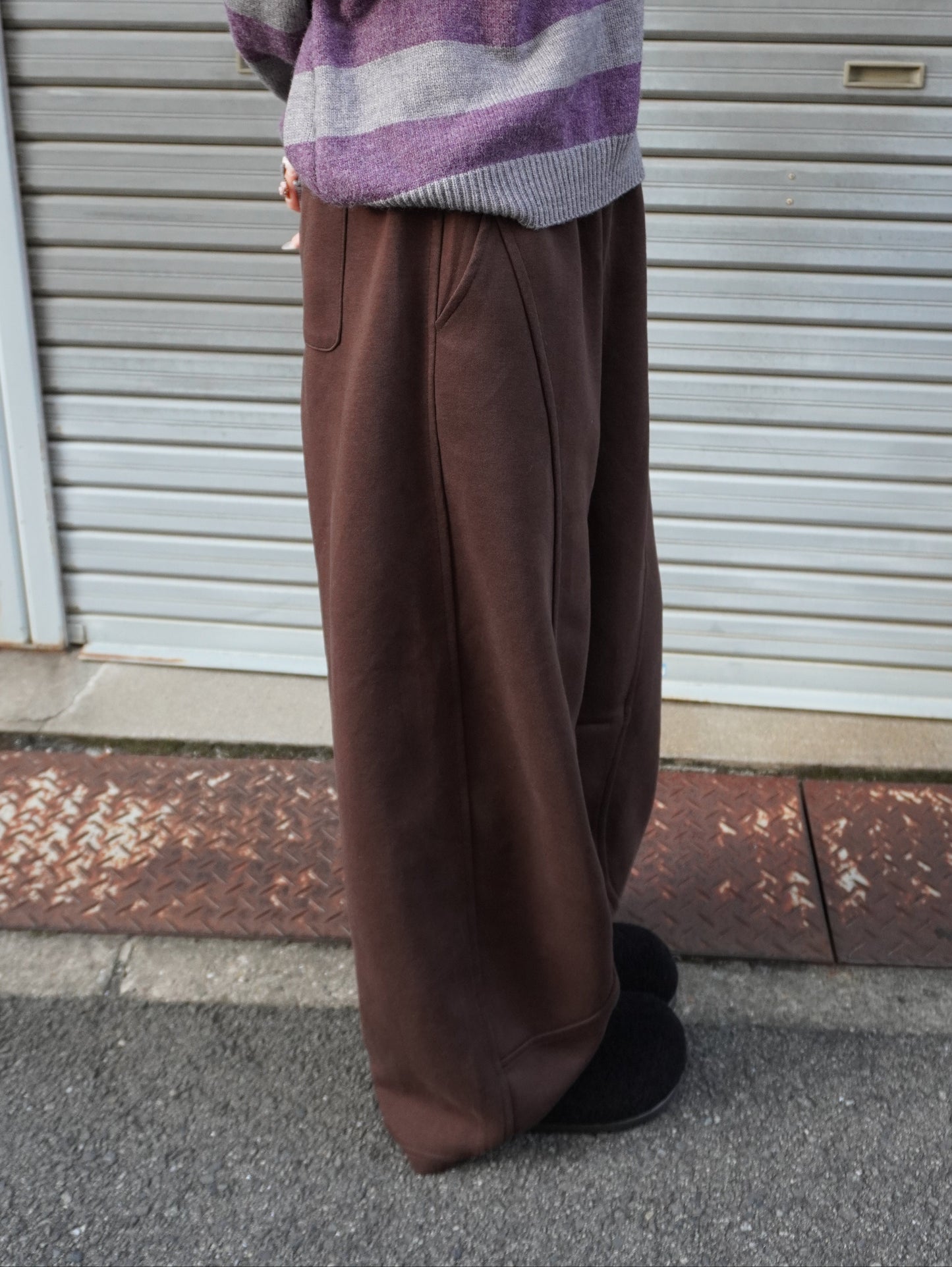 ニットベルトバルーンスウェットパンツ DPB85360