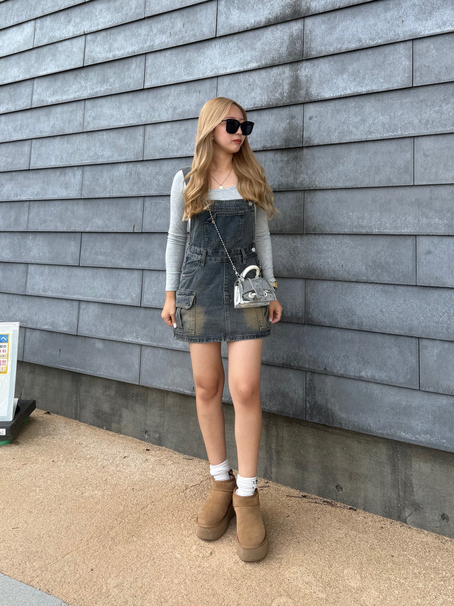 デニムミニサロペット DPB73502