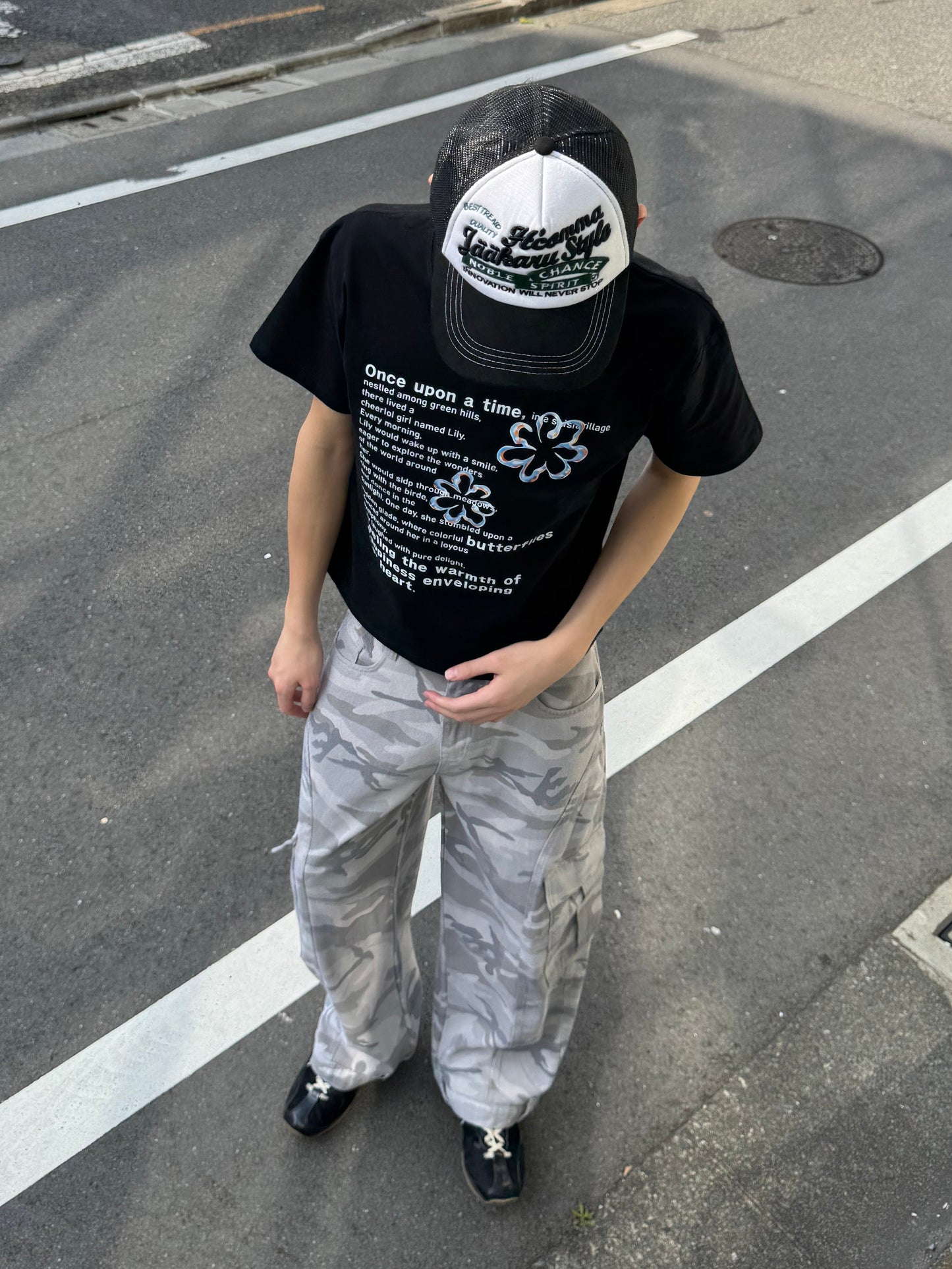 フラワーニュアンスTシャツ DPC05041
