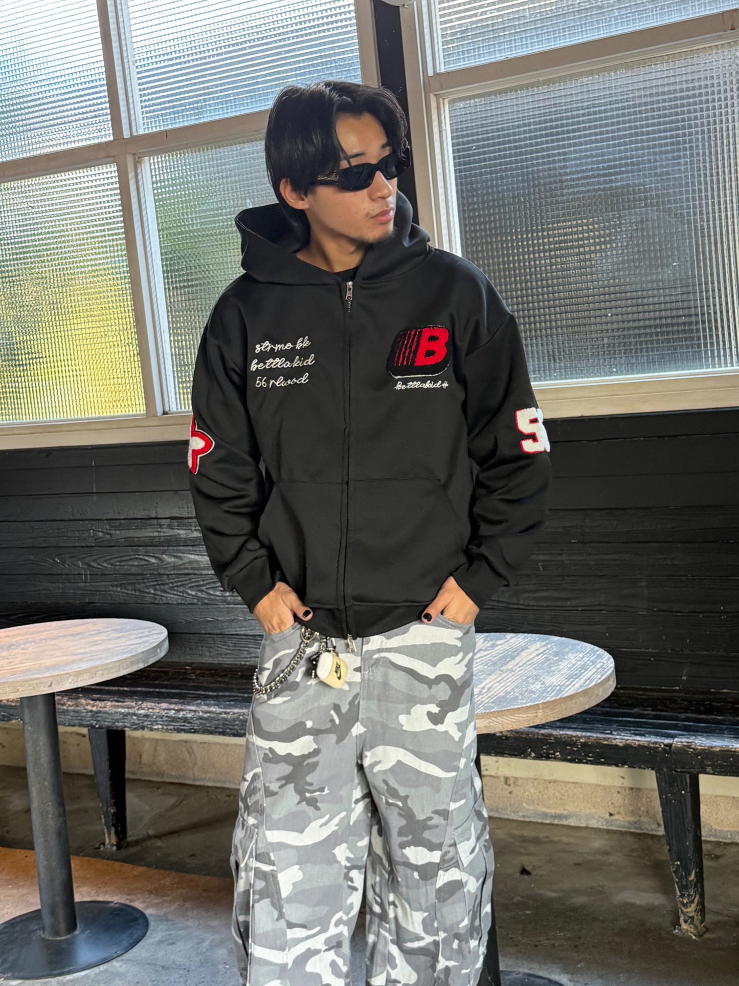 ポイントロゴジップパーカー DPB90061