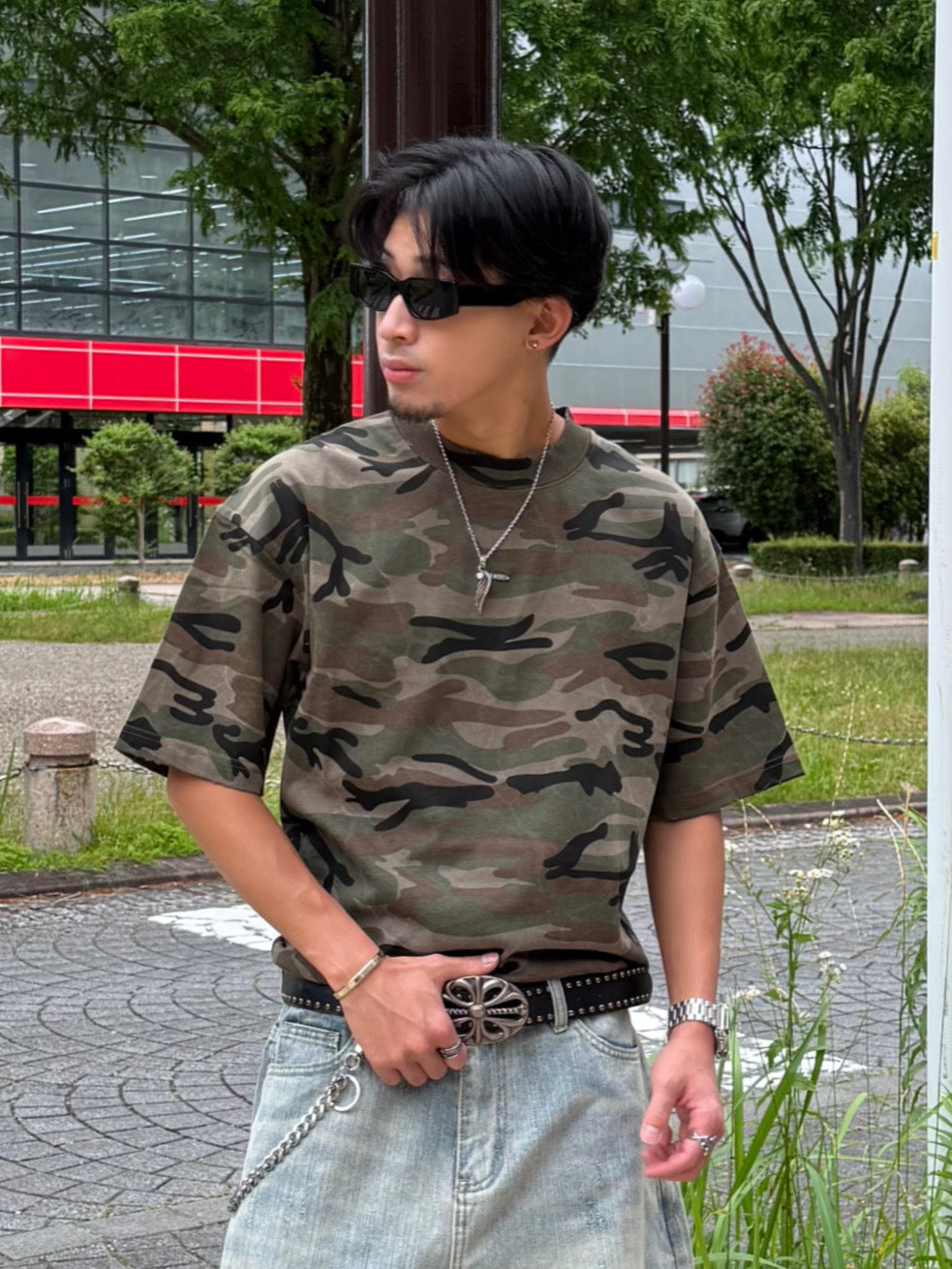 カモフラオーバーTシャツ DPB90228