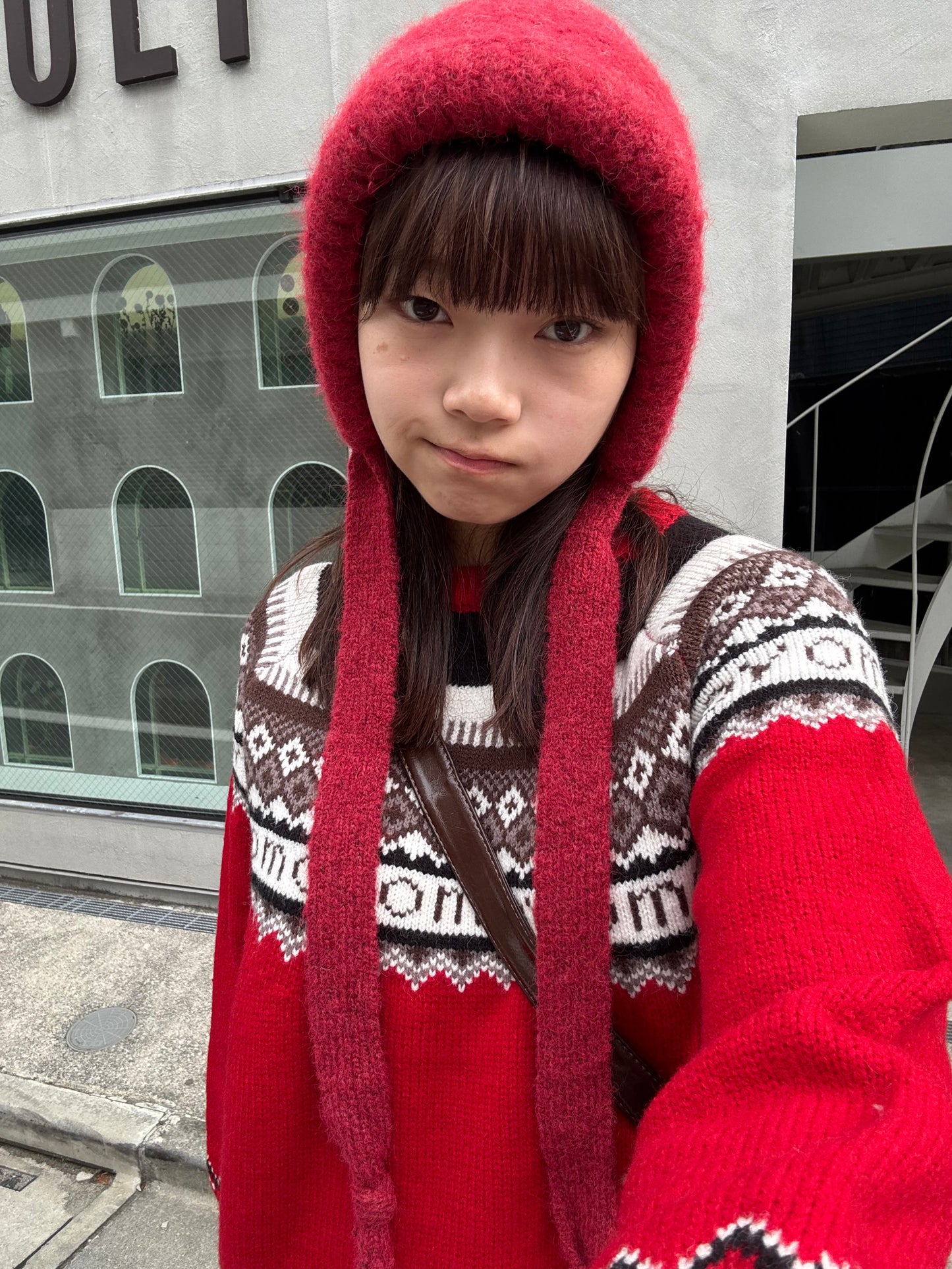 ノルディック柄ニットプルオーバー DPB91055