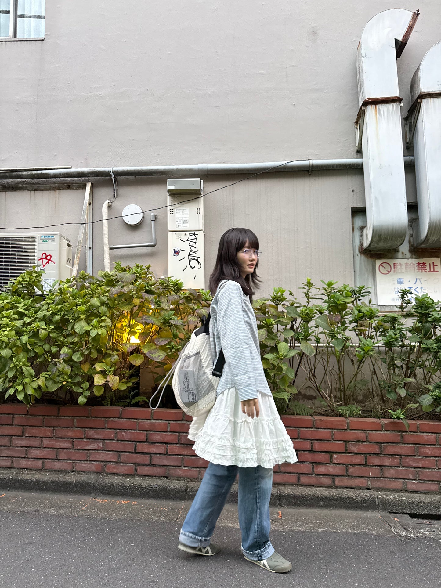 ホワイトメッシュバッグパック DPA43683