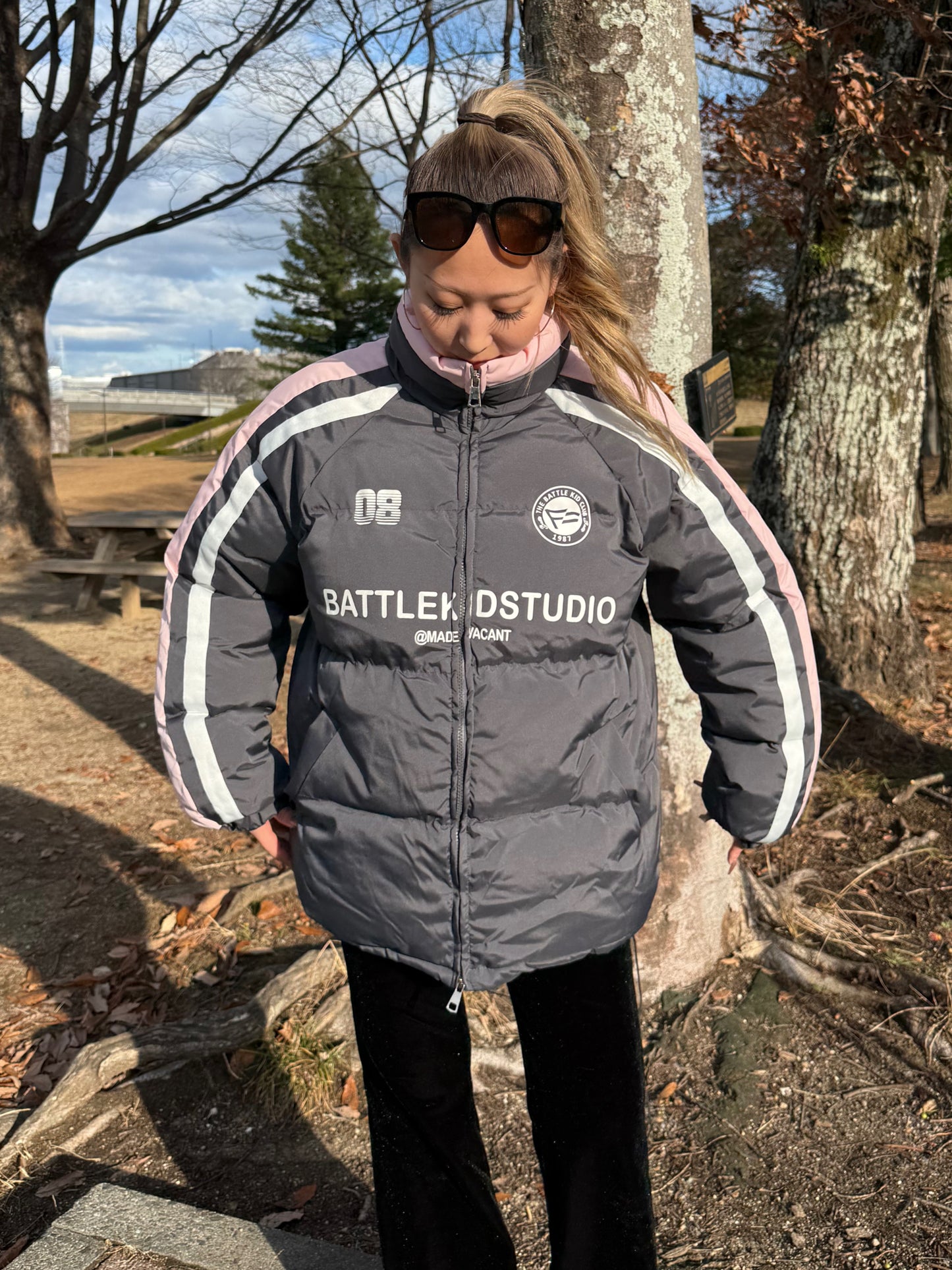 ラインストリート中綿ジャケット DPB90103