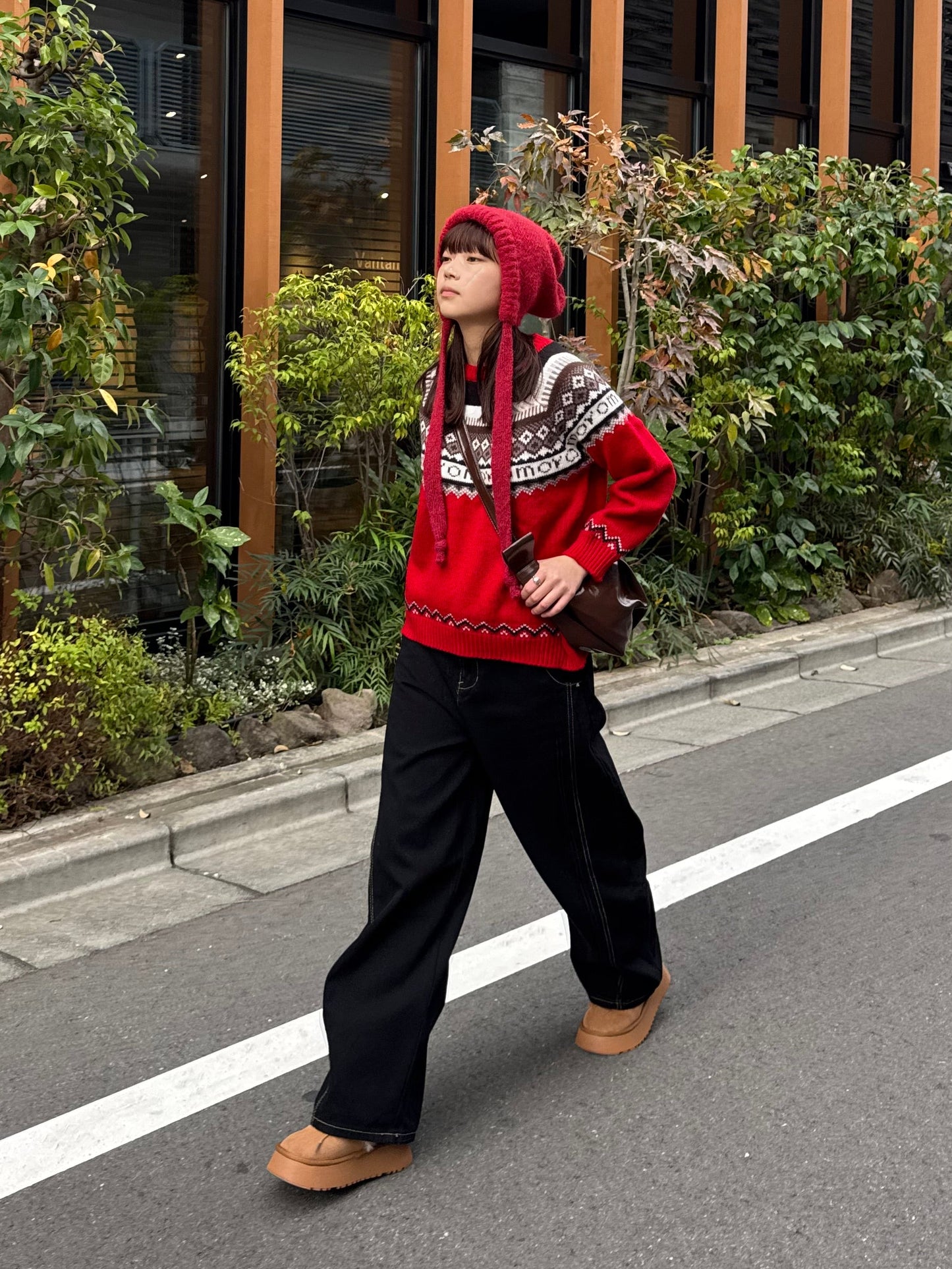 ノルディック柄ニットプルオーバー DPB91055