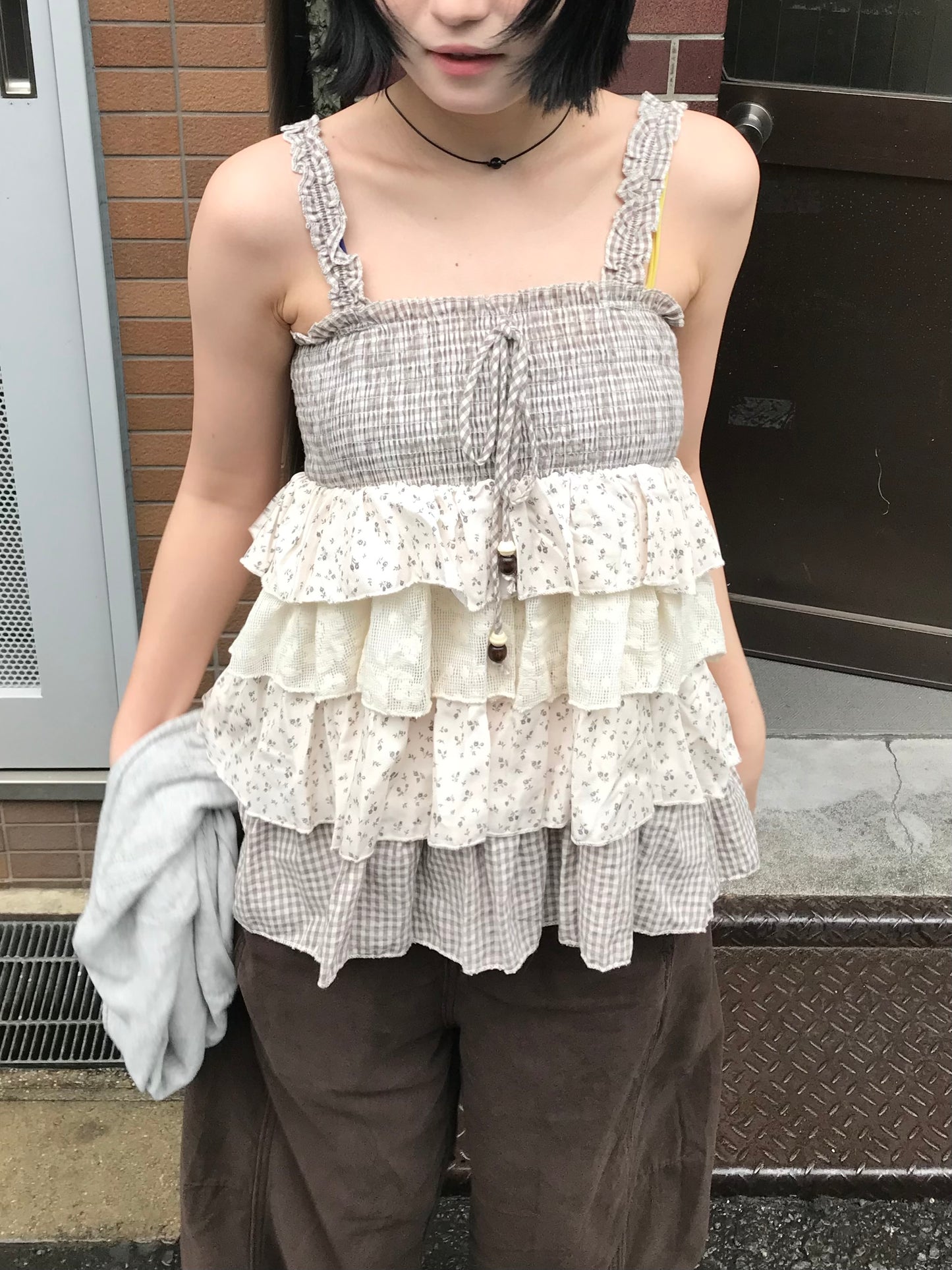 【即納】レースドッキングチュニックDPB85558S