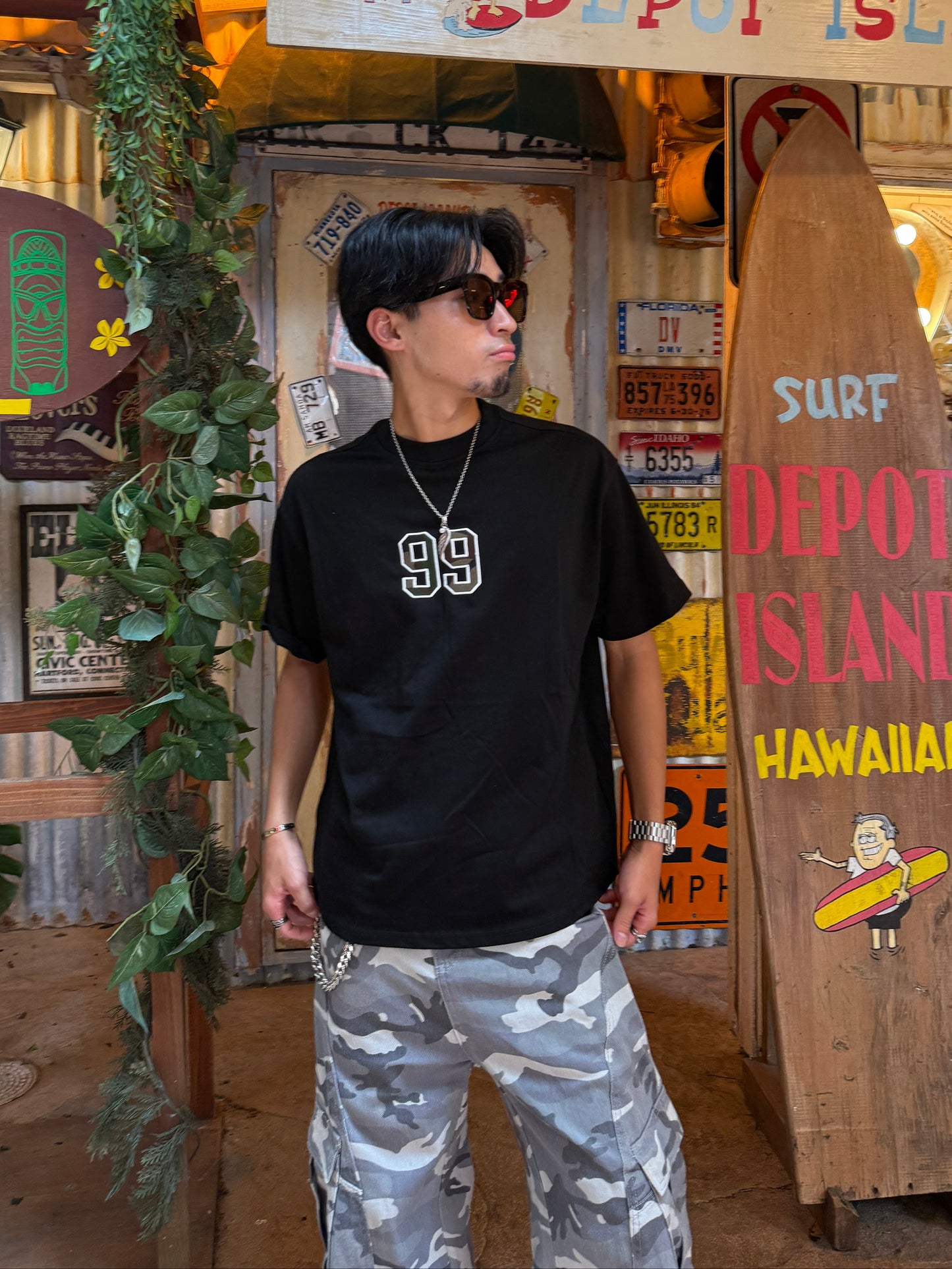 【即納】99カモフラロゴTシャツ DPB73675S