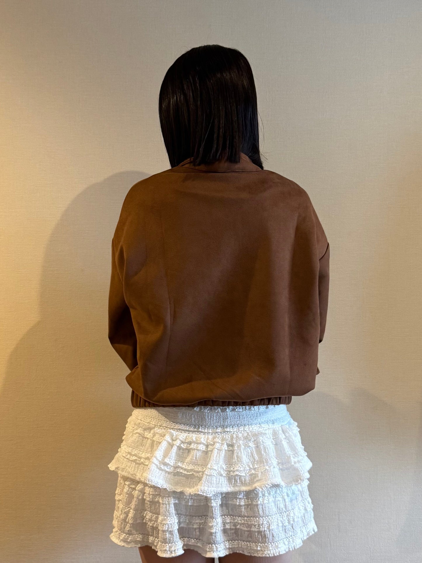 ブラウンスウェードジャケット DPB93022